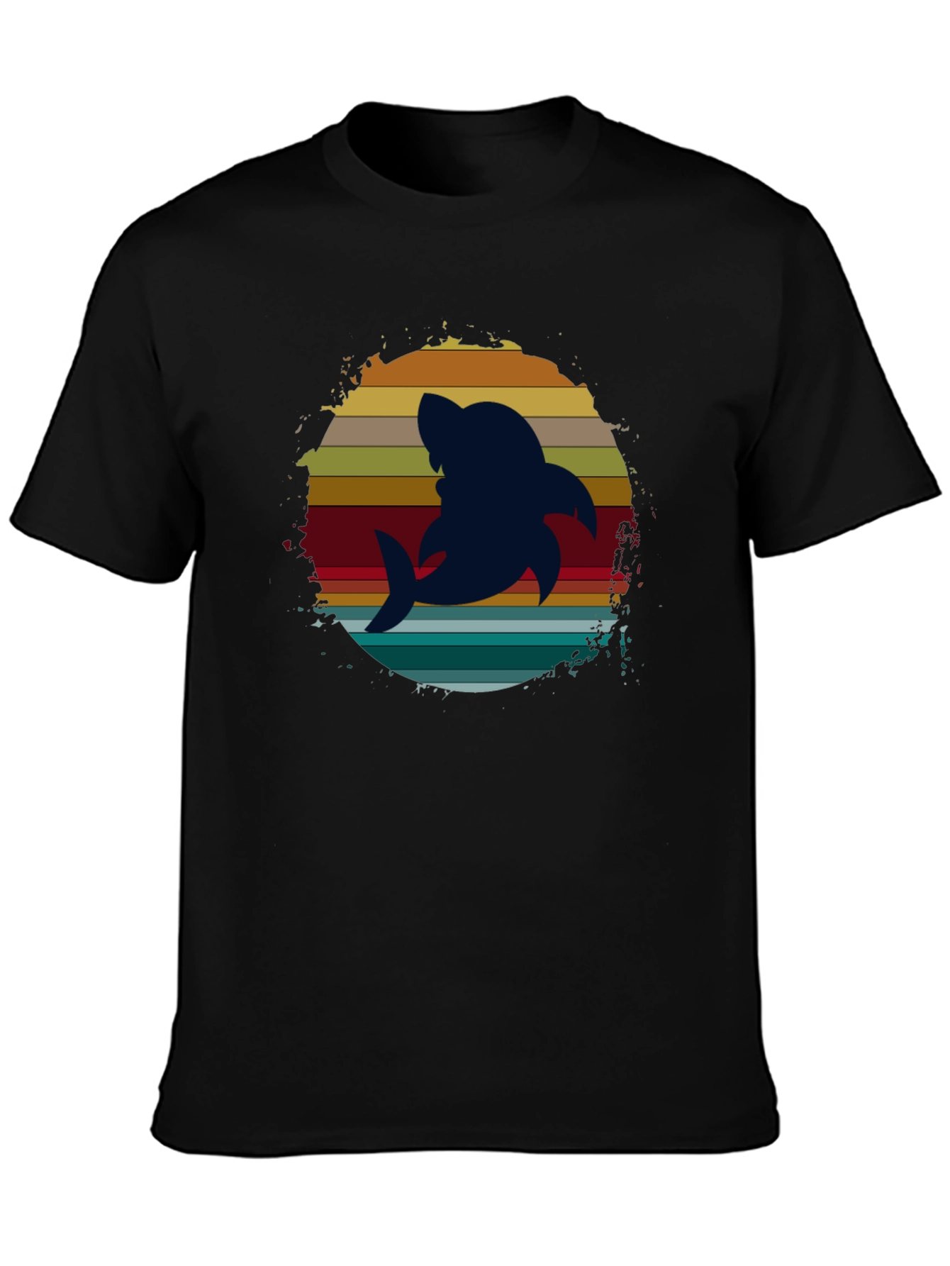 Retro Shark Graphic Tee - Stylish Comfort