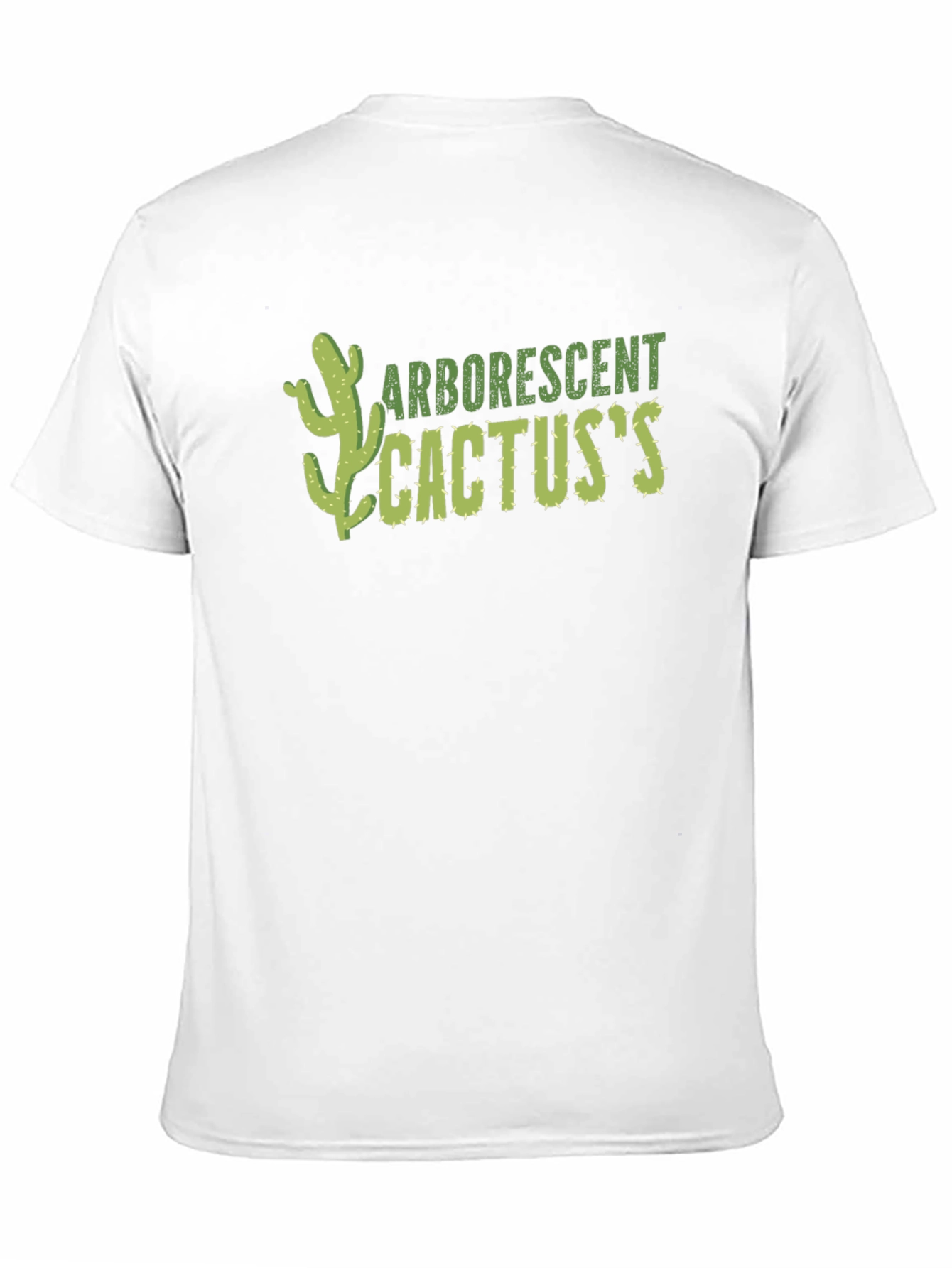 Arborescent Cactus Graphic T-Shirt - Black