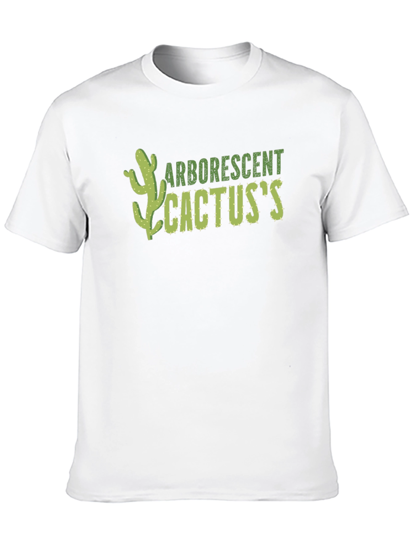 Arborescent Cactus Graphic T-Shirt - Black