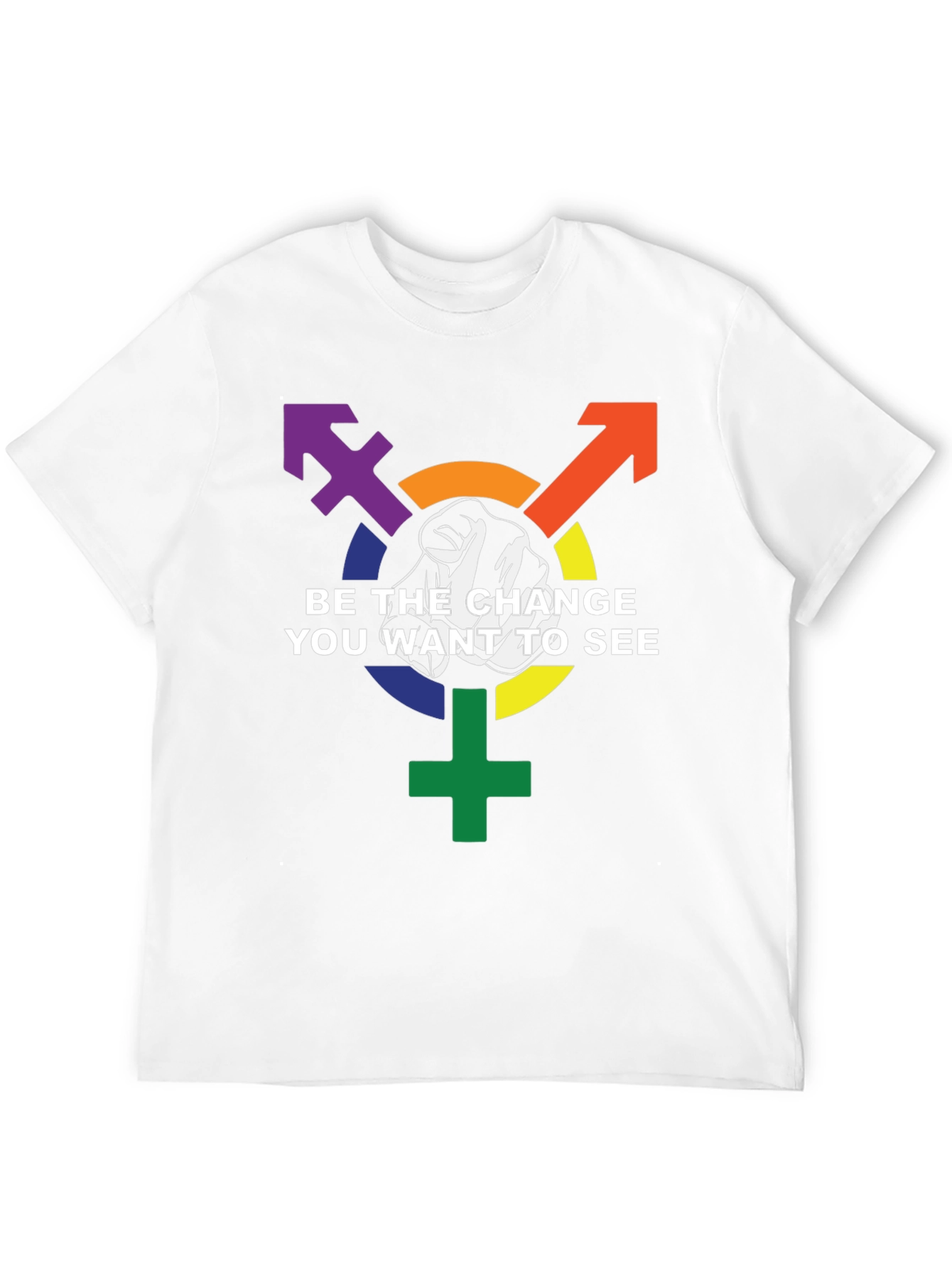 Be the Change Graphic Tee - LGBTQ+ Pride Shirt