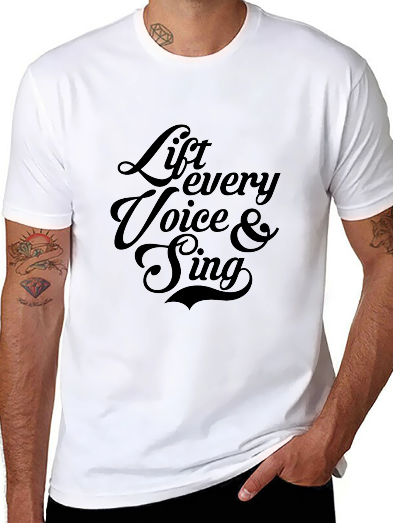 Lift Every Voice T-Shirt - Black Graphic Tee
