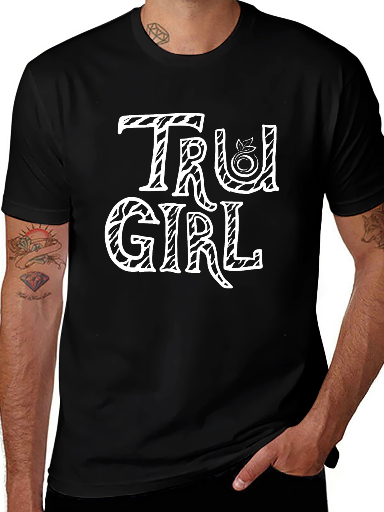 Tru Girl Black Graphic Tee