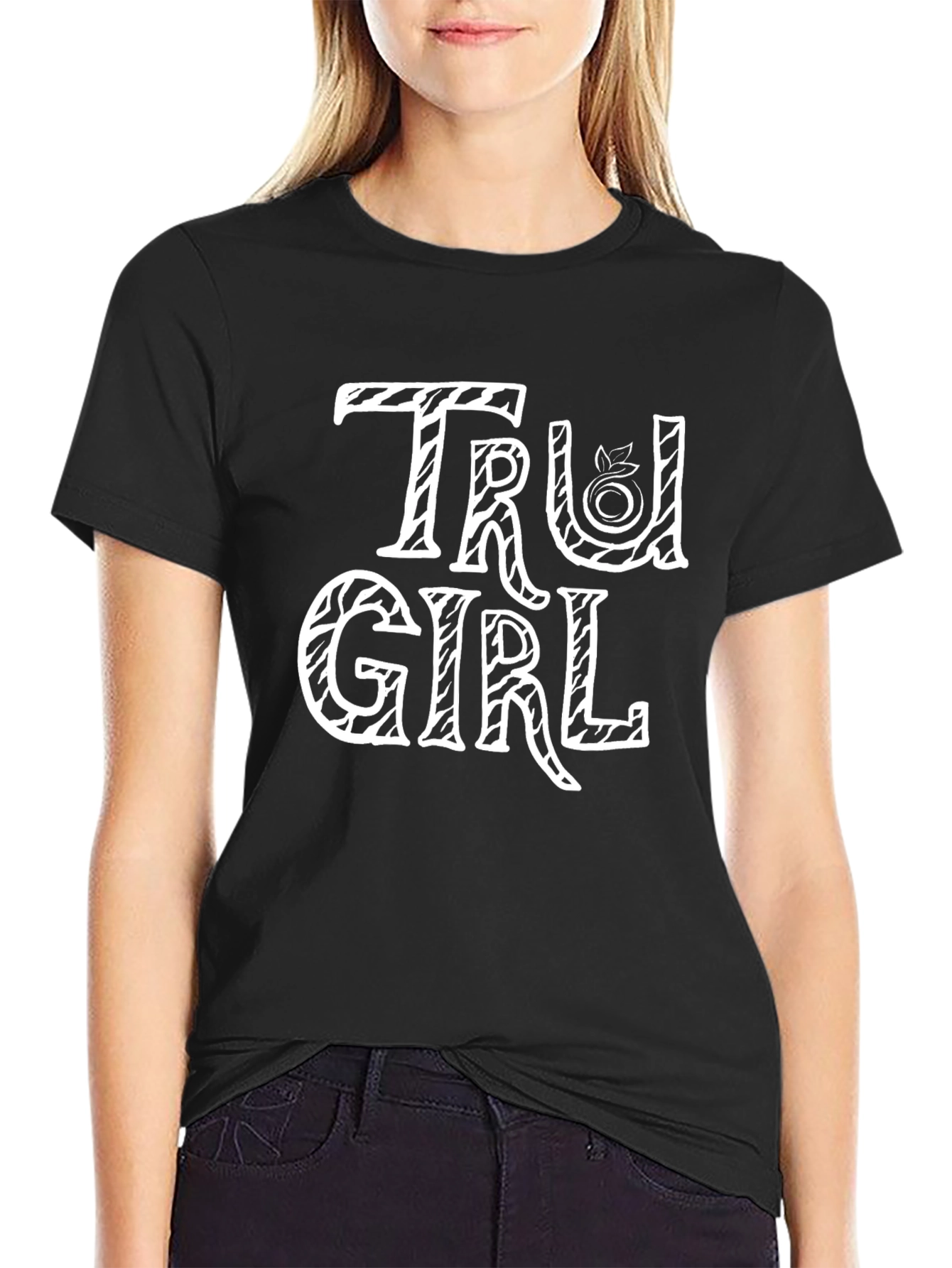 Tru Girl Black Graphic Tee