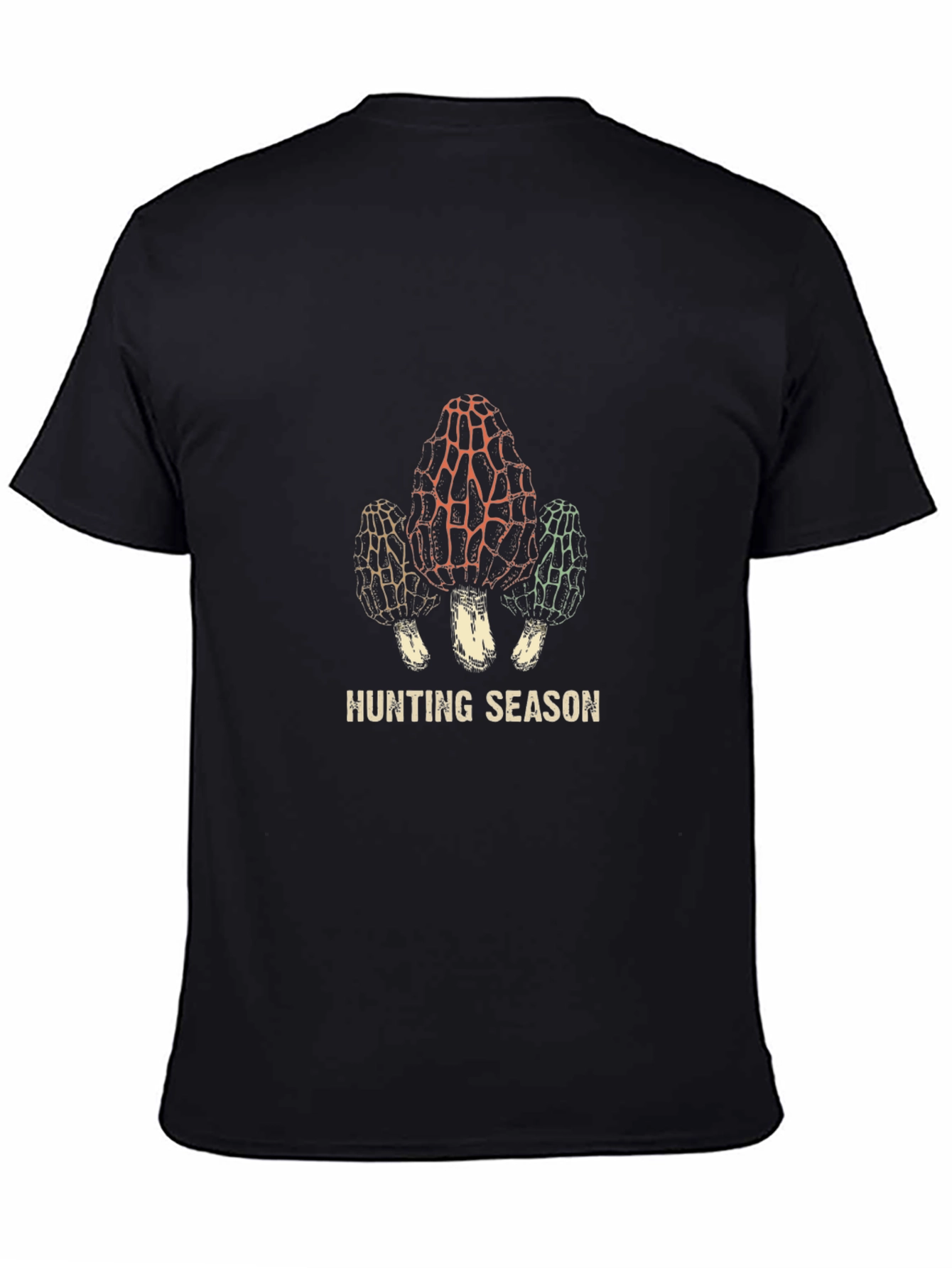 Hunting Season Morel Mushroom Graphic T-Shirt