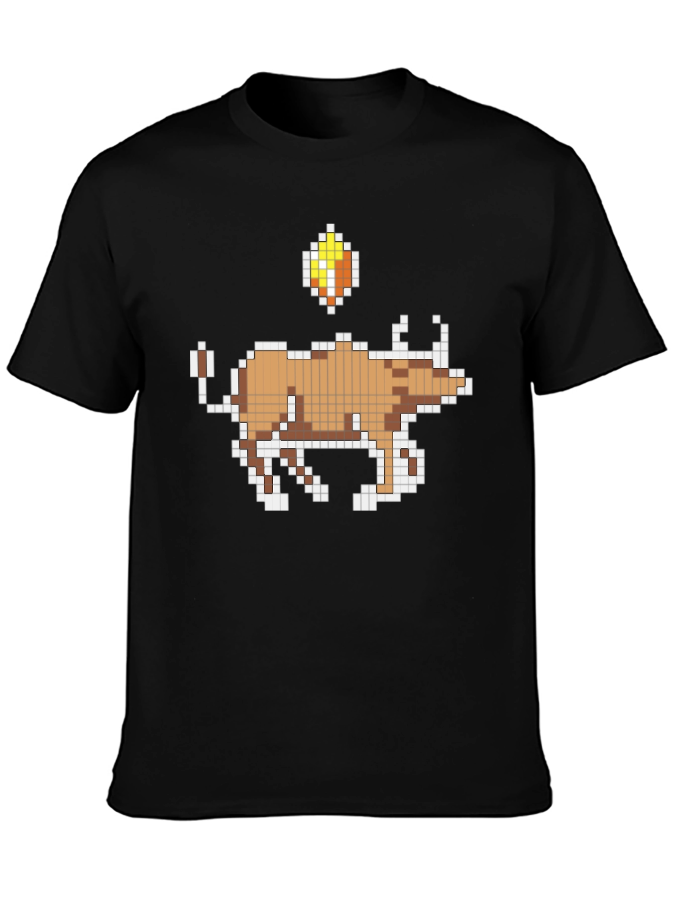 Pixel Bull T-Shirt - Retro Gaming Style