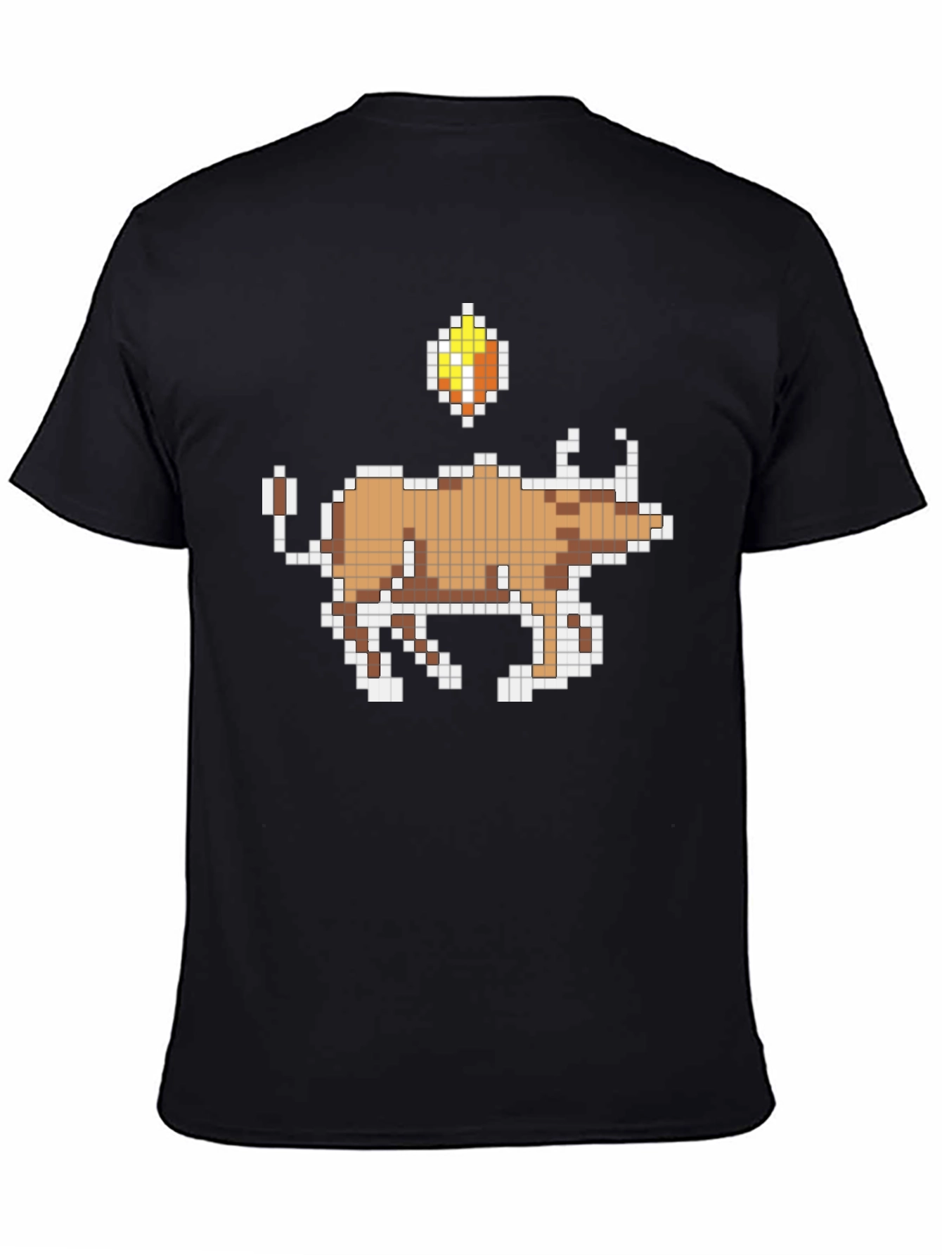 Pixel Bull T-Shirt - Retro Gaming Style