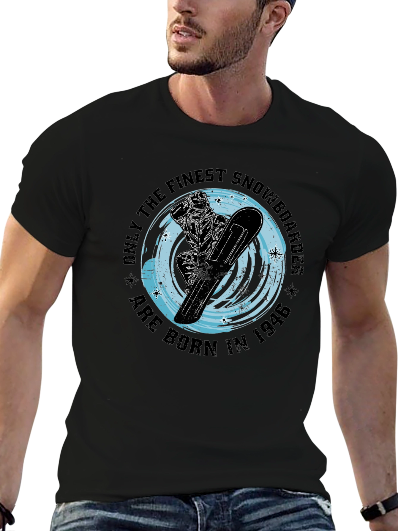Finest Snowboarder Born In 1946 Graphic T-Shirt
