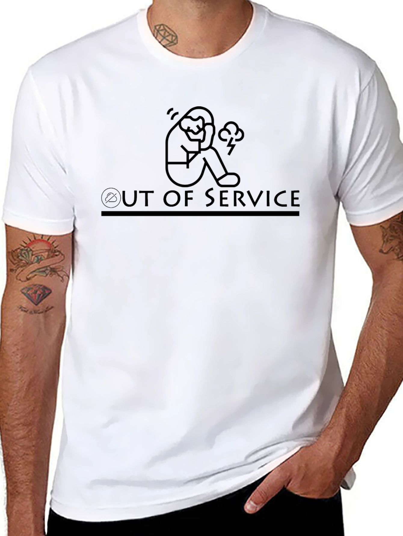 Out of Service Graphic Tee - Black