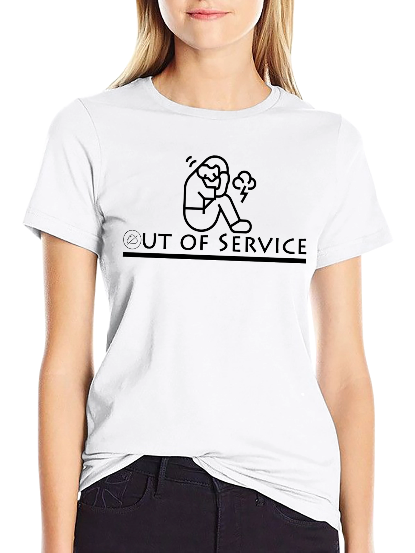 Out of Service Graphic Tee - Black