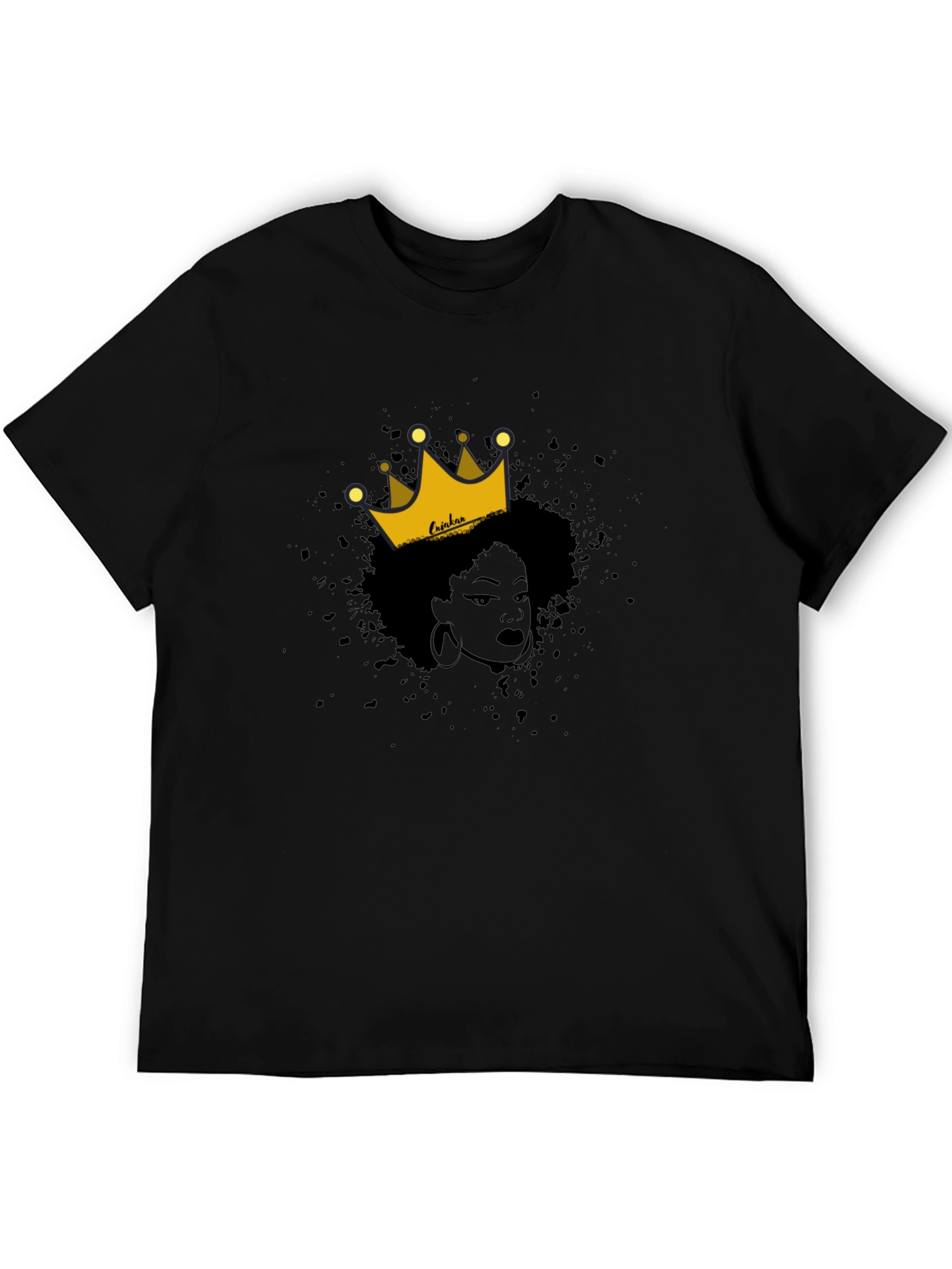 Queen Graphic Tee - Black Cotton T-Shirt