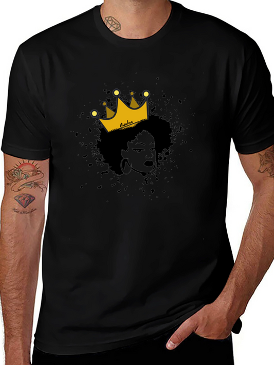 Queen Graphic Tee - Black Cotton T-Shirt