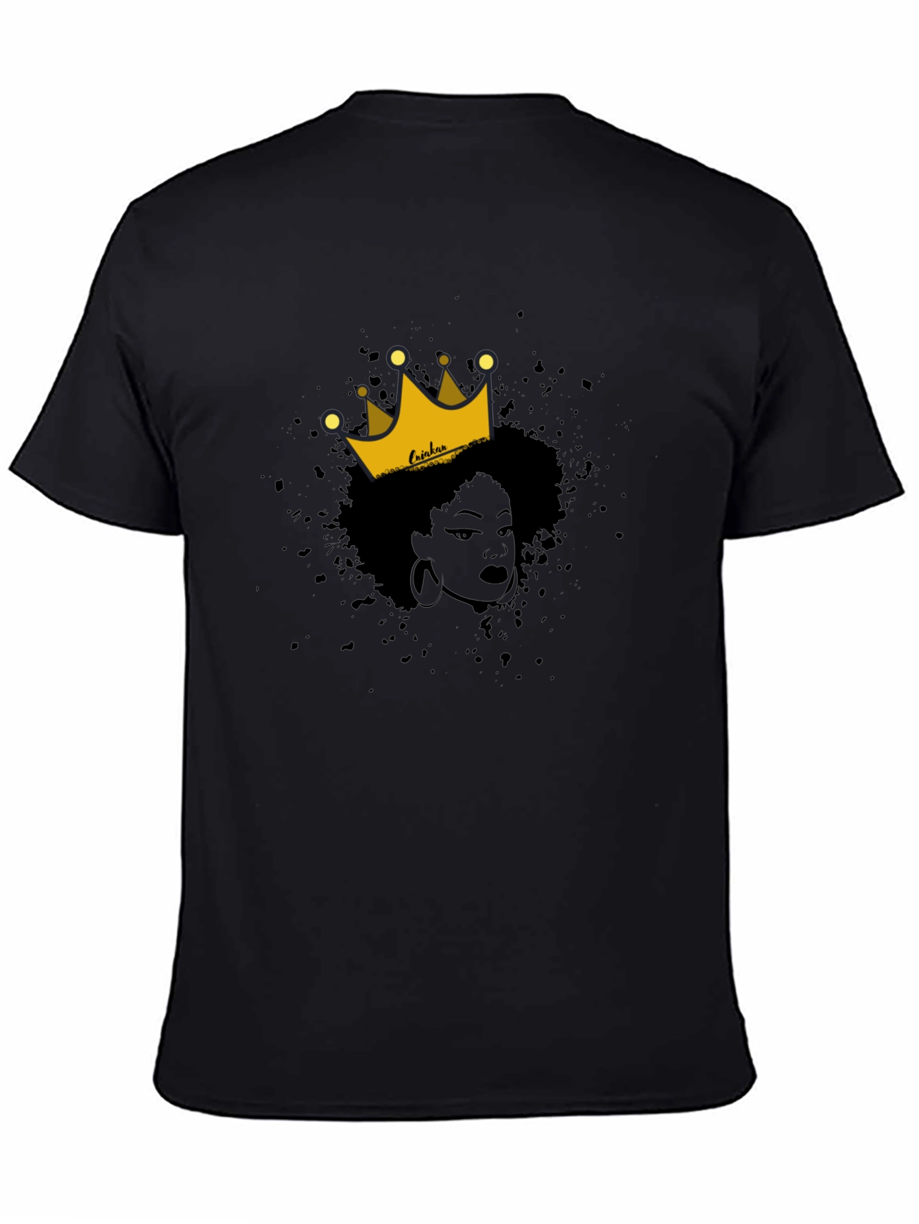 Queen Graphic Tee - Black Cotton T-Shirt