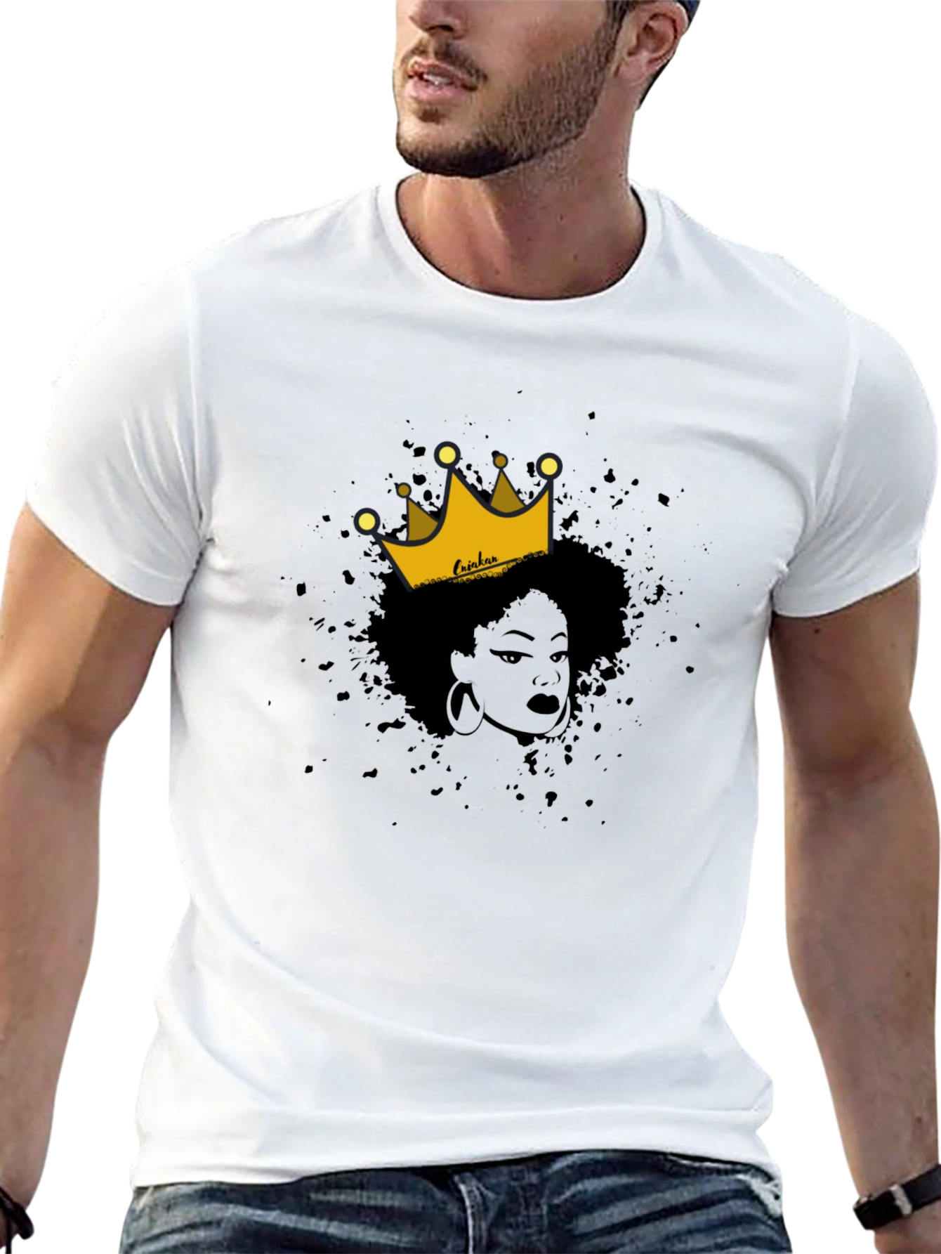 Queen Graphic Tee - Black Cotton T-Shirt