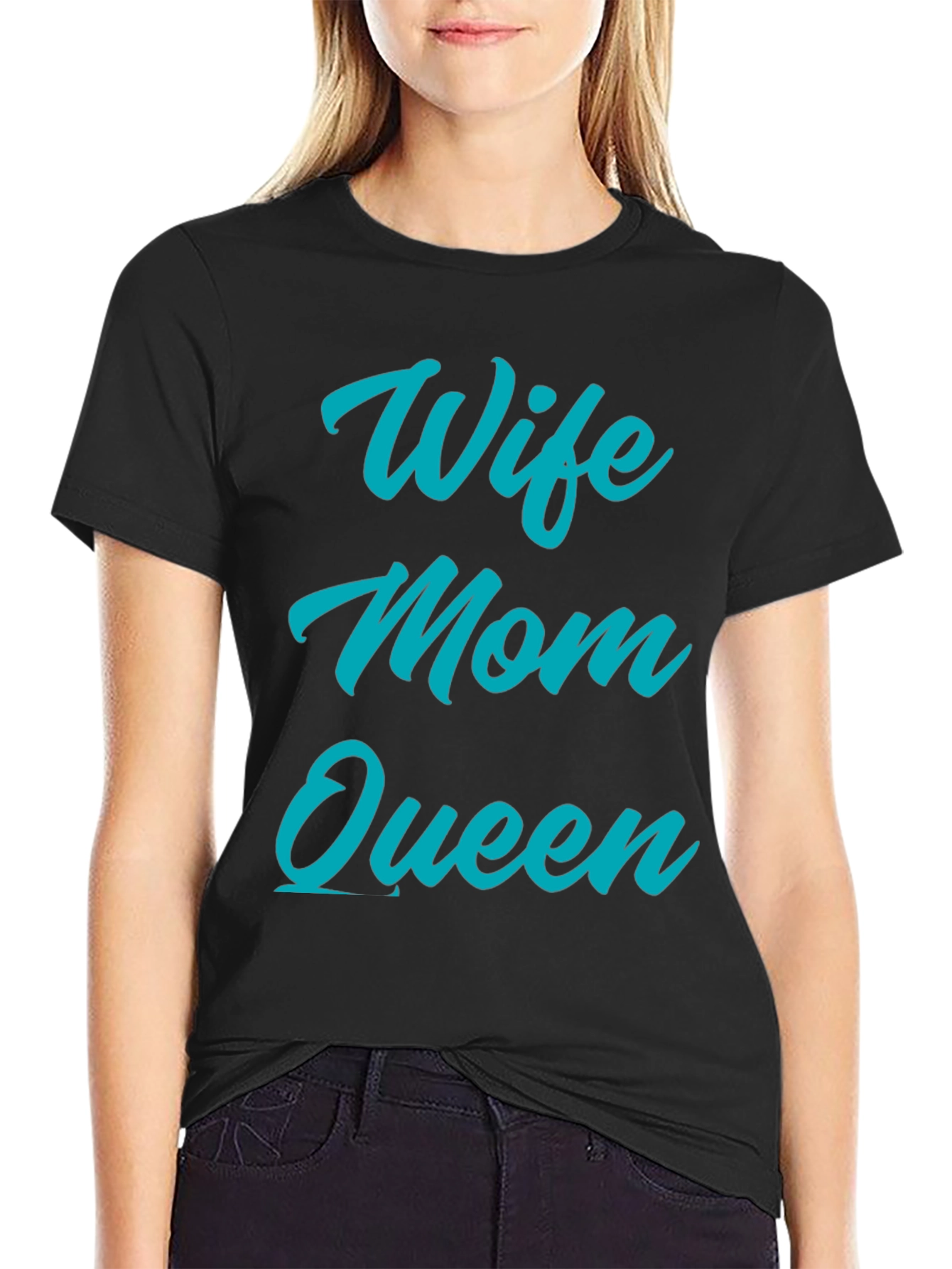 Wife Mom Queen Graphic T-Shirt