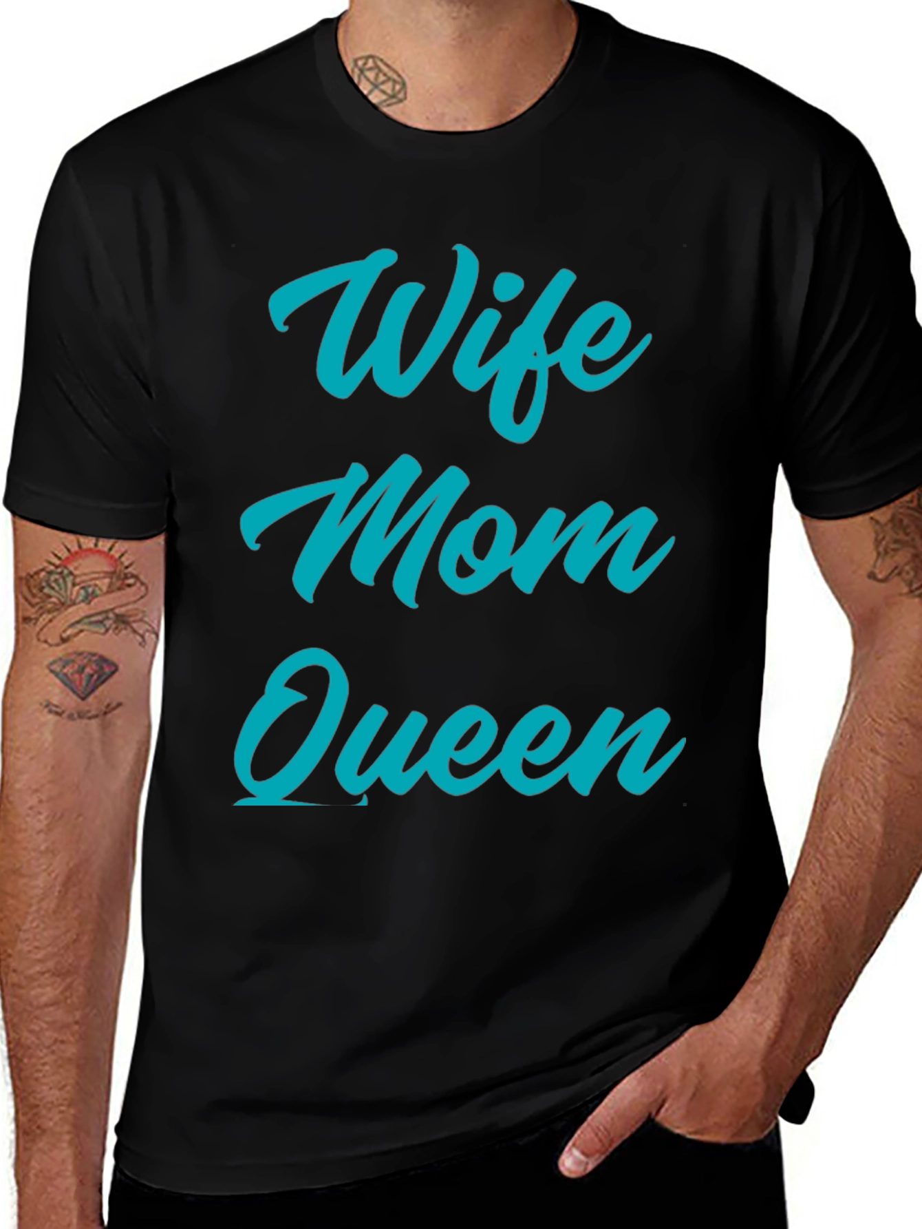 Wife Mom Queen Graphic T-Shirt