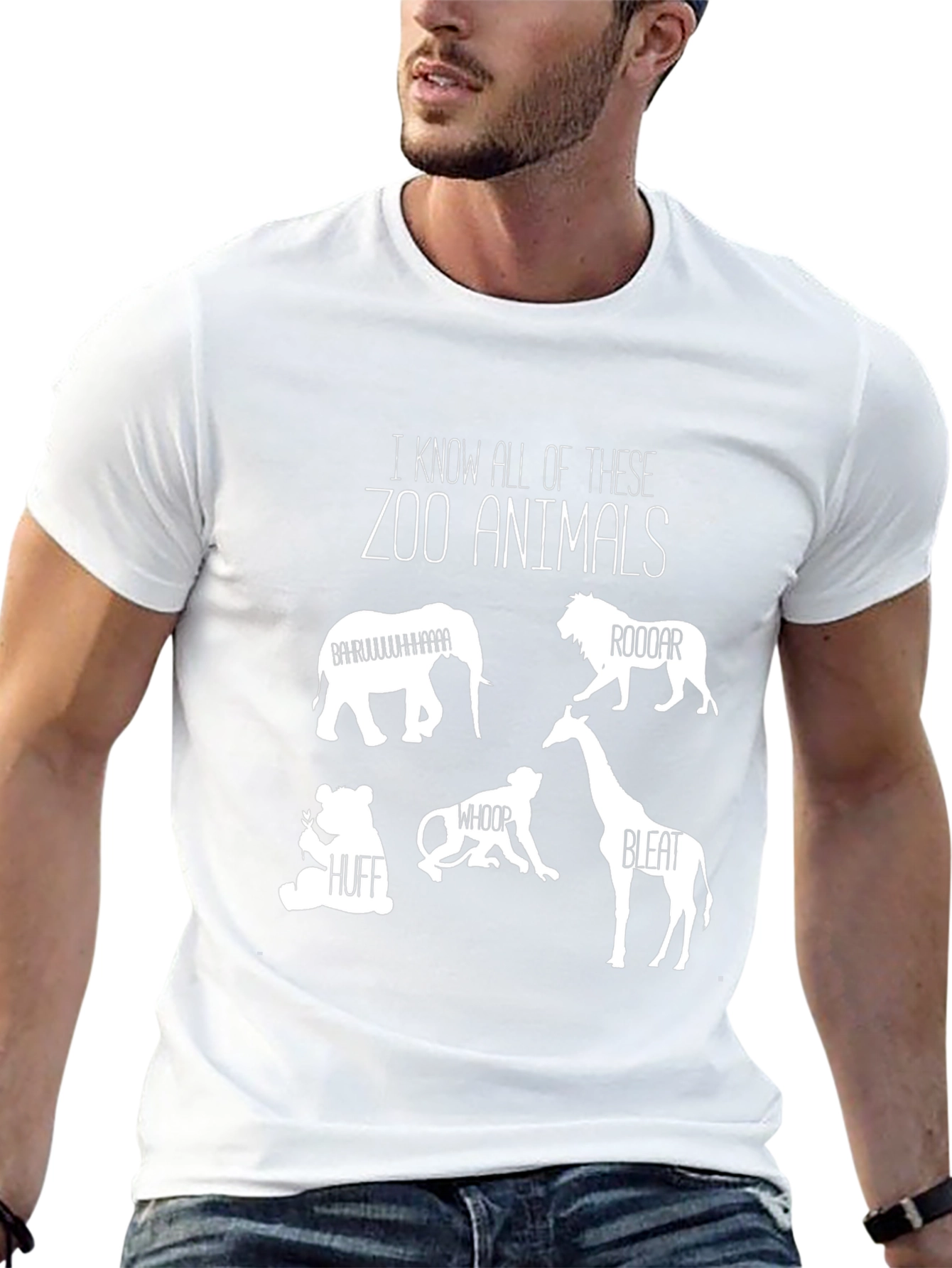 Zoo Animals Graphic T-Shirt Funny Animal Sounds