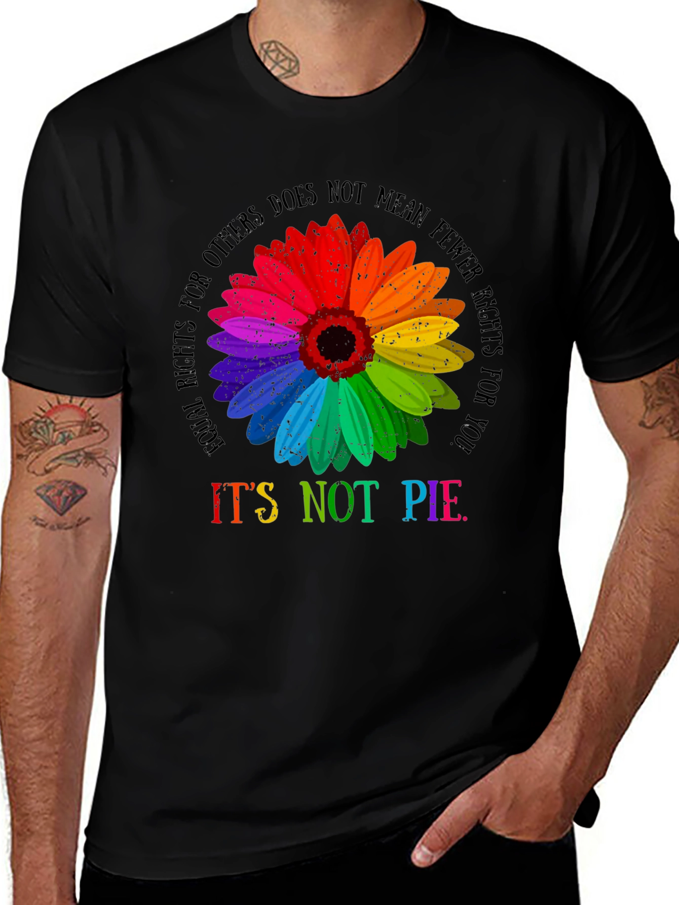 LGBTQ+ Rights Equality Sunflower Graphic Tee