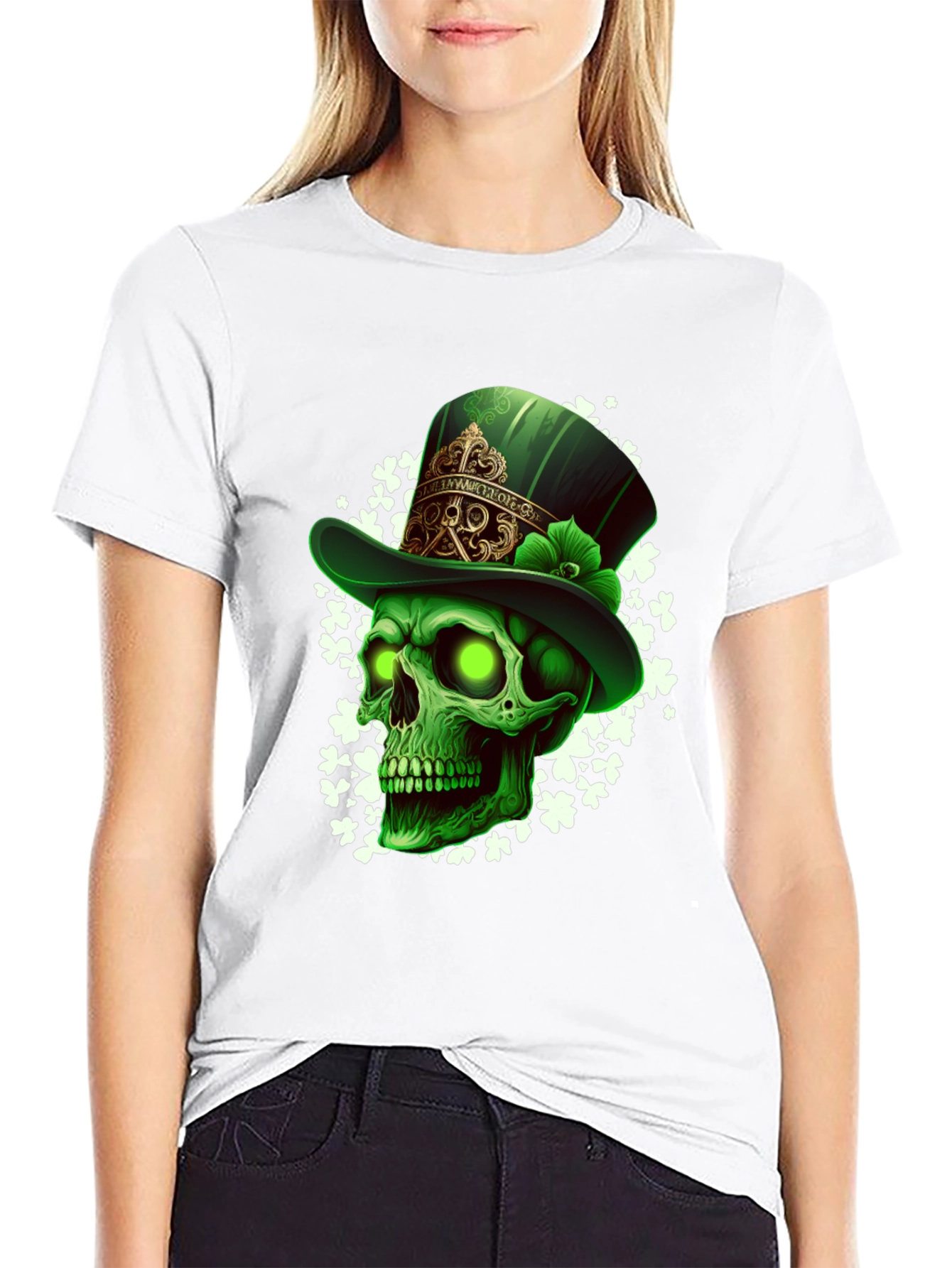 St. Patricks Day Skull T-Shirt