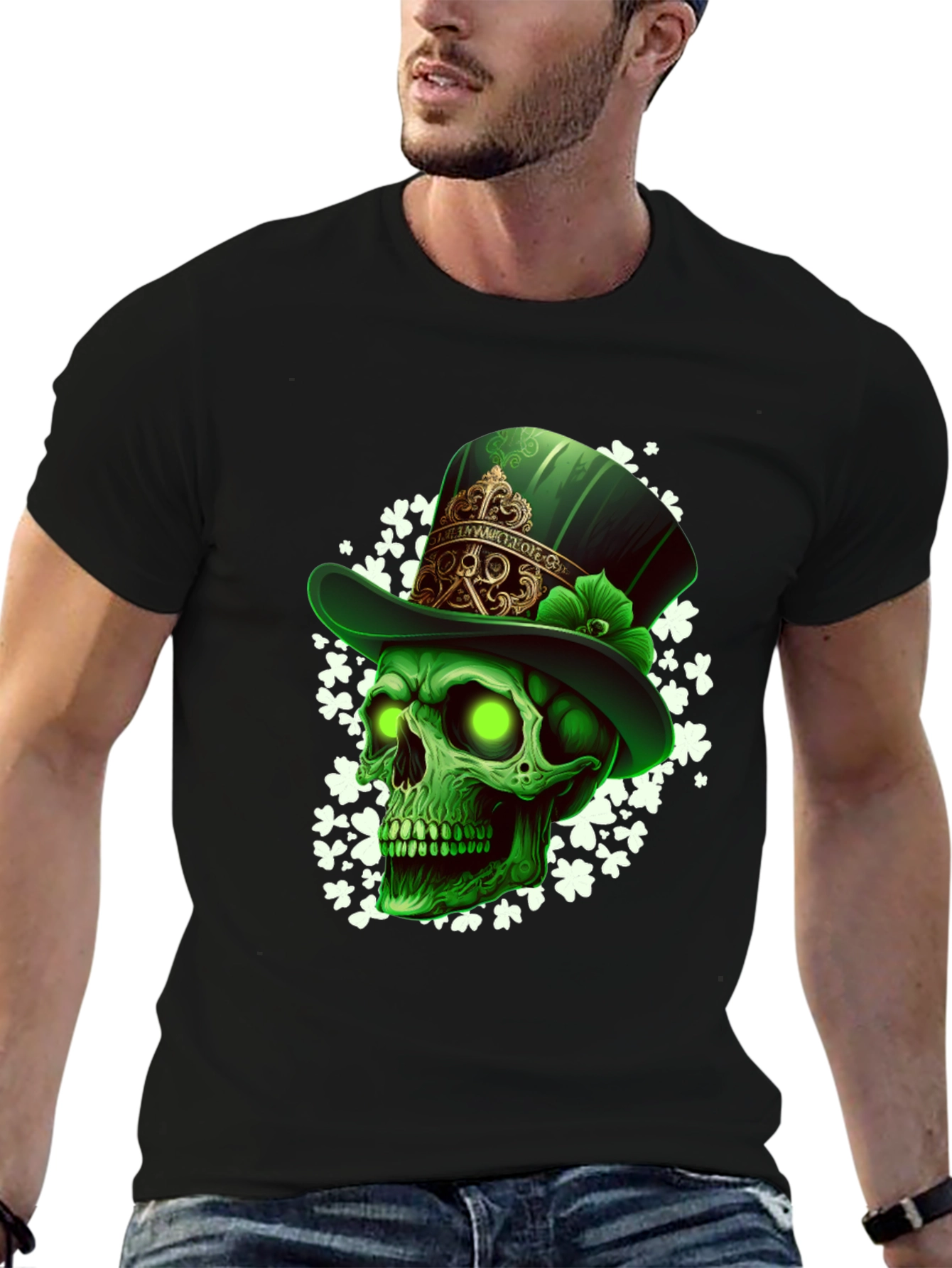 St. Patricks Day Skull T-Shirt