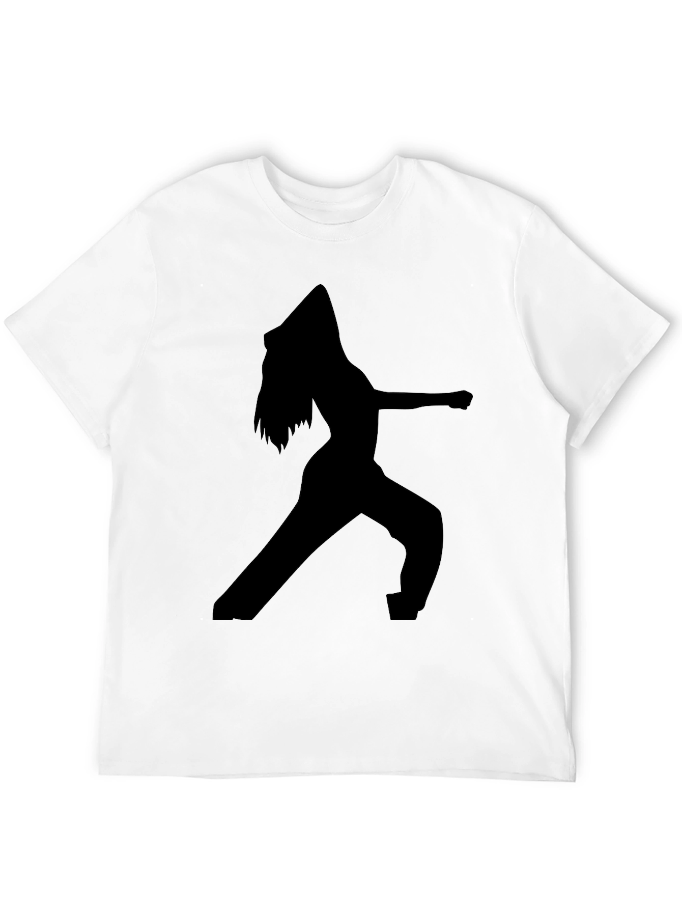 Silhouette Graphic Tee - Black Cotton Blend
