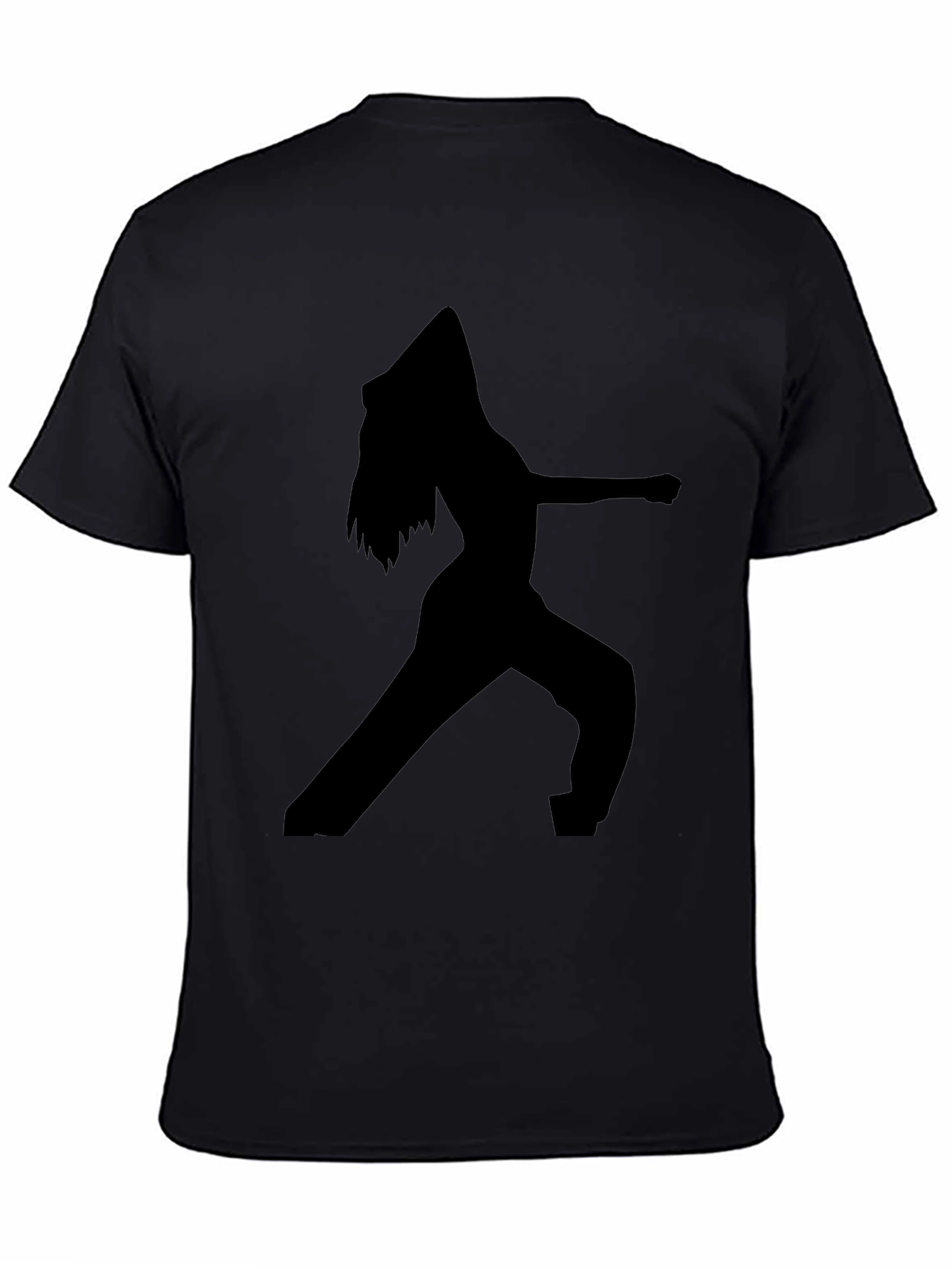 Silhouette Graphic Tee - Black Cotton Blend