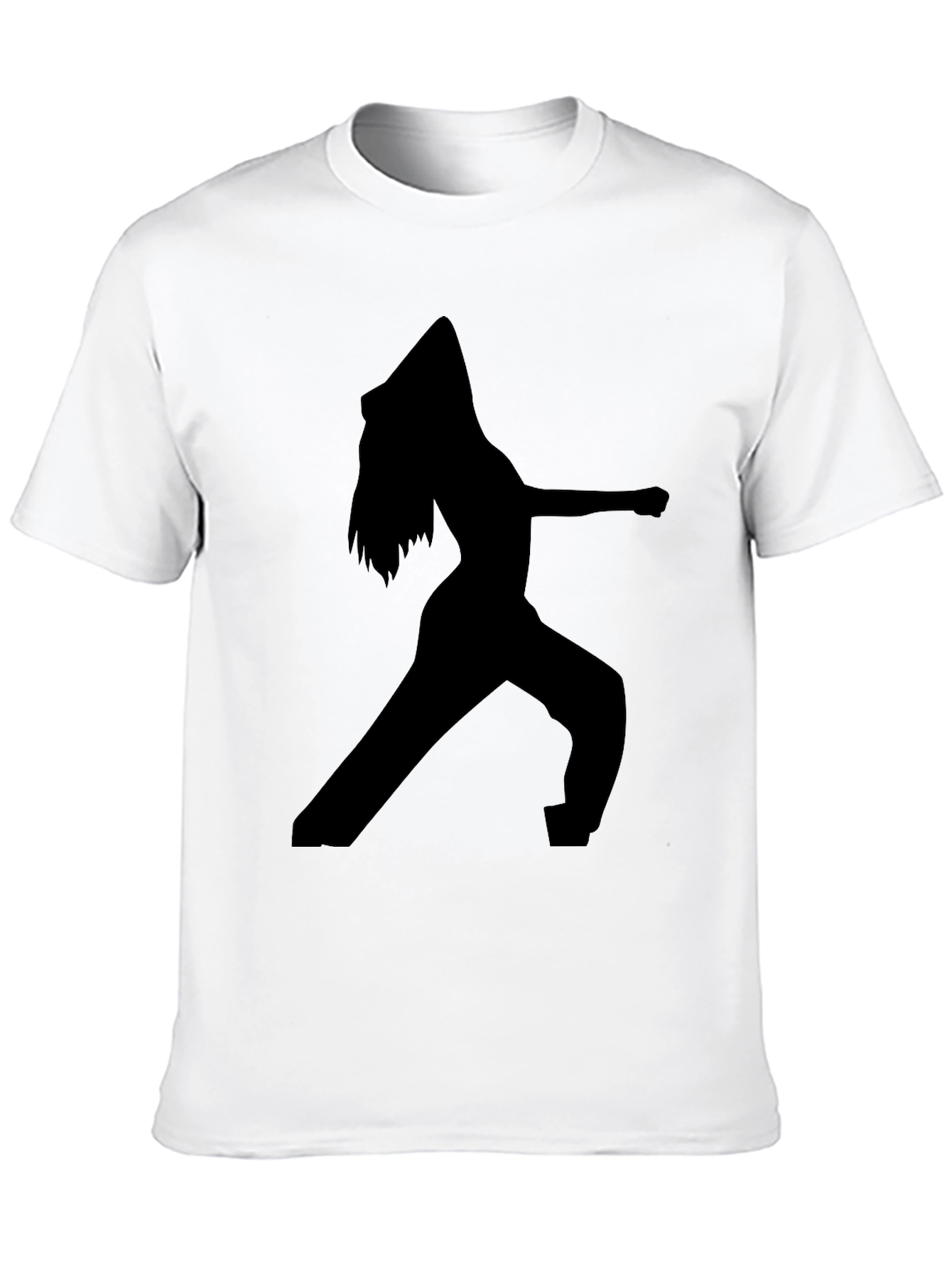 Silhouette Graphic Tee - Black Cotton Blend