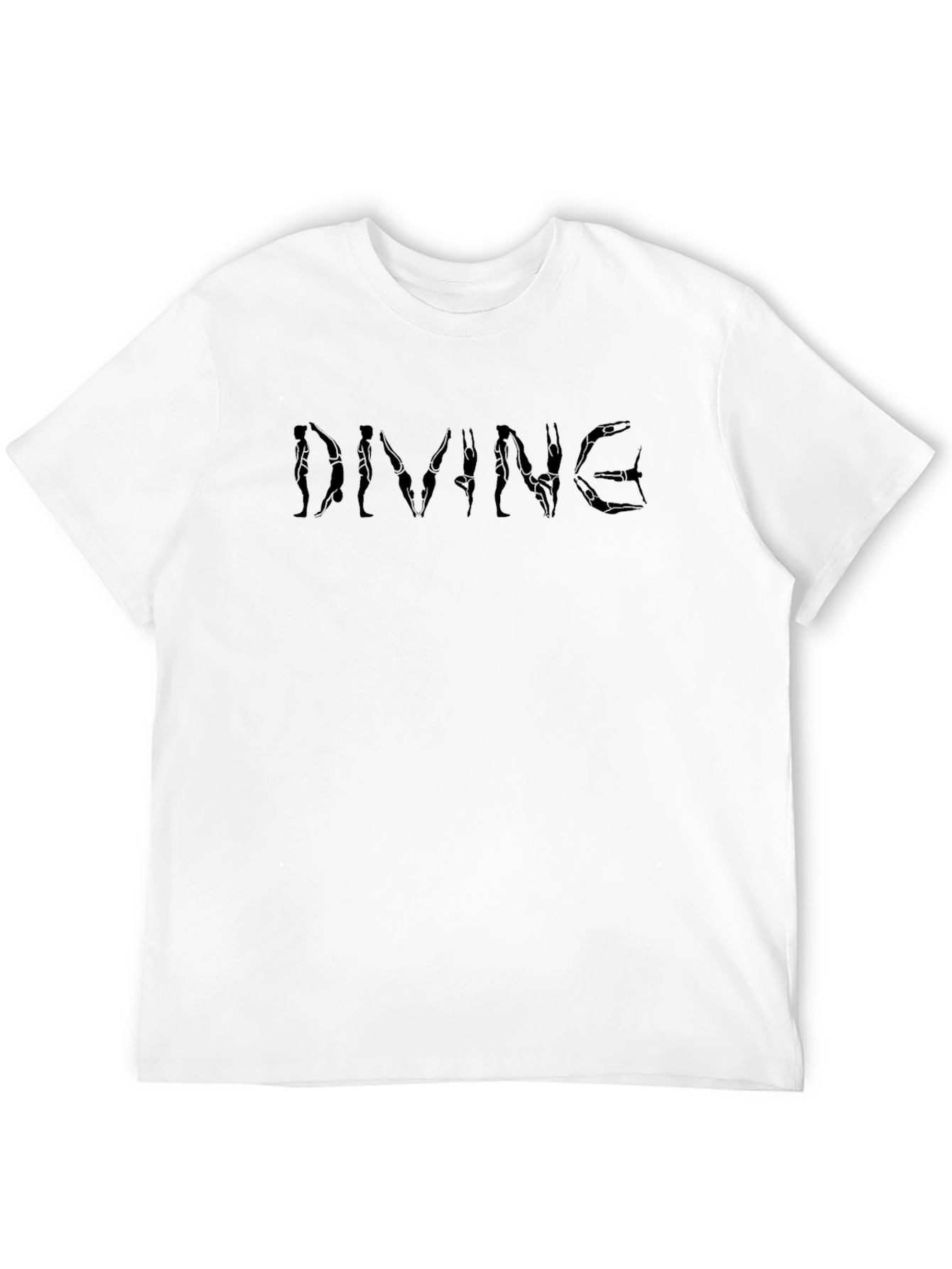 Diving Pose T-Shirt - Black