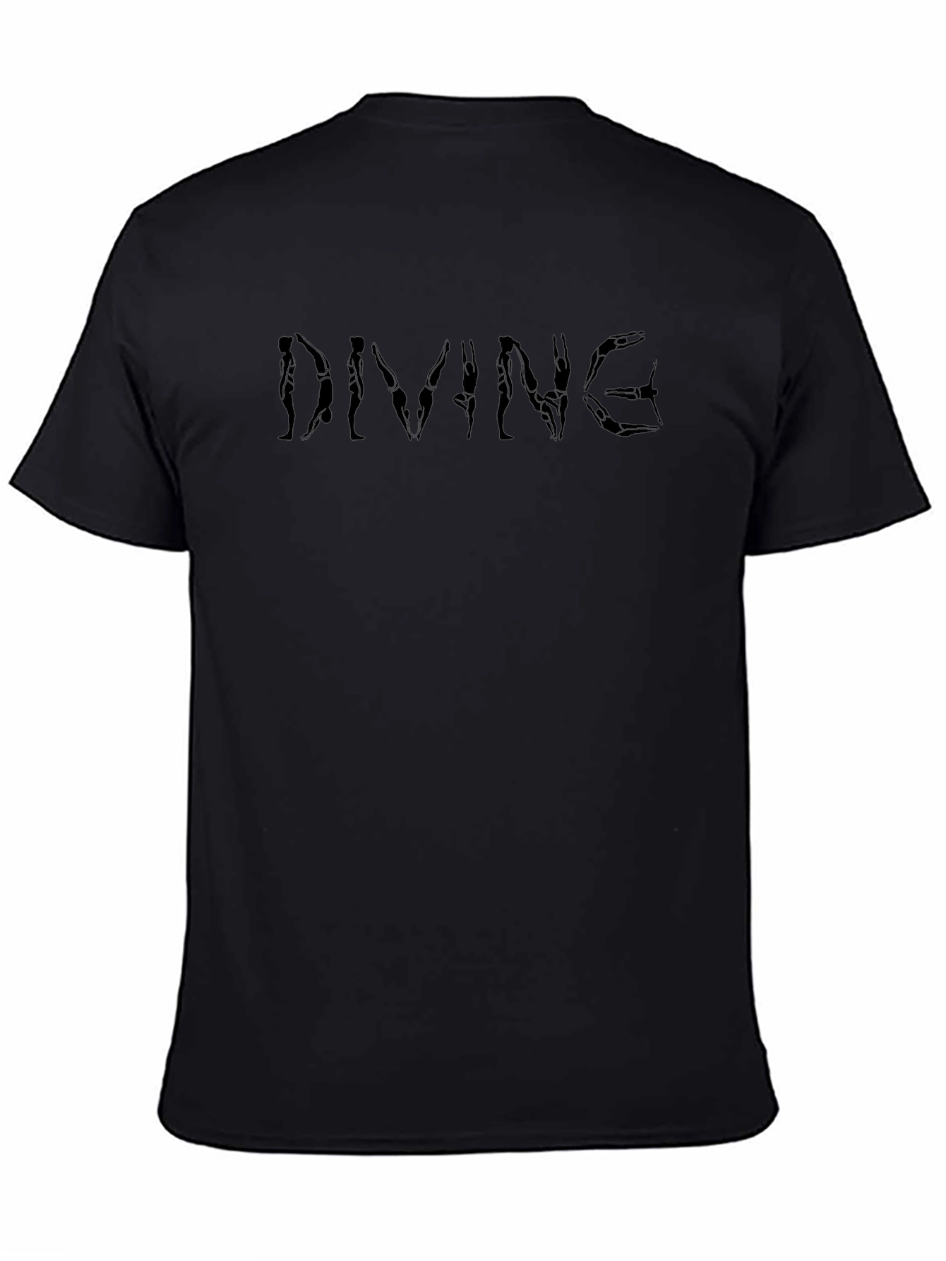 Diving Pose T-Shirt - Black