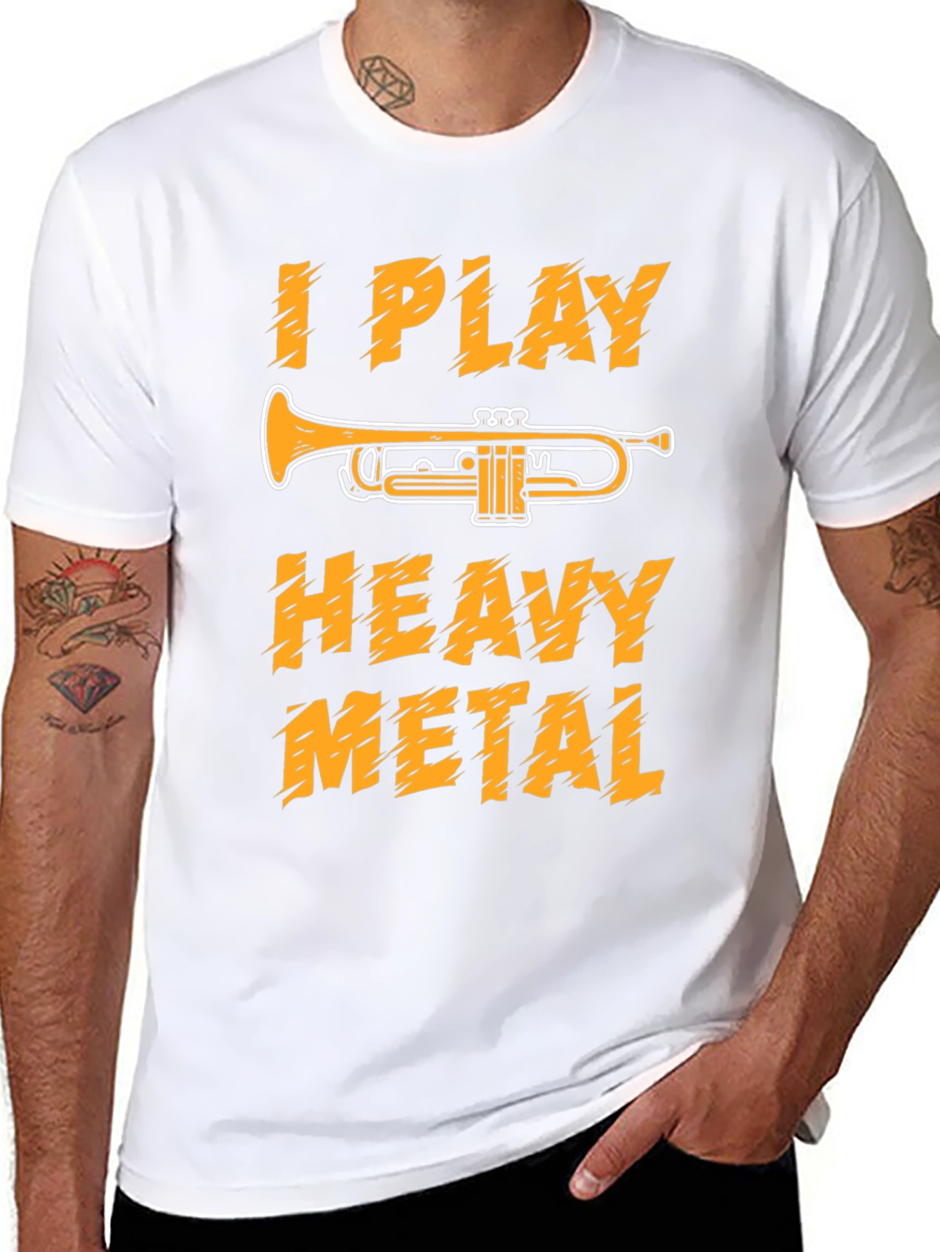 I Play Heavy Metal Trumpet T-Shirt