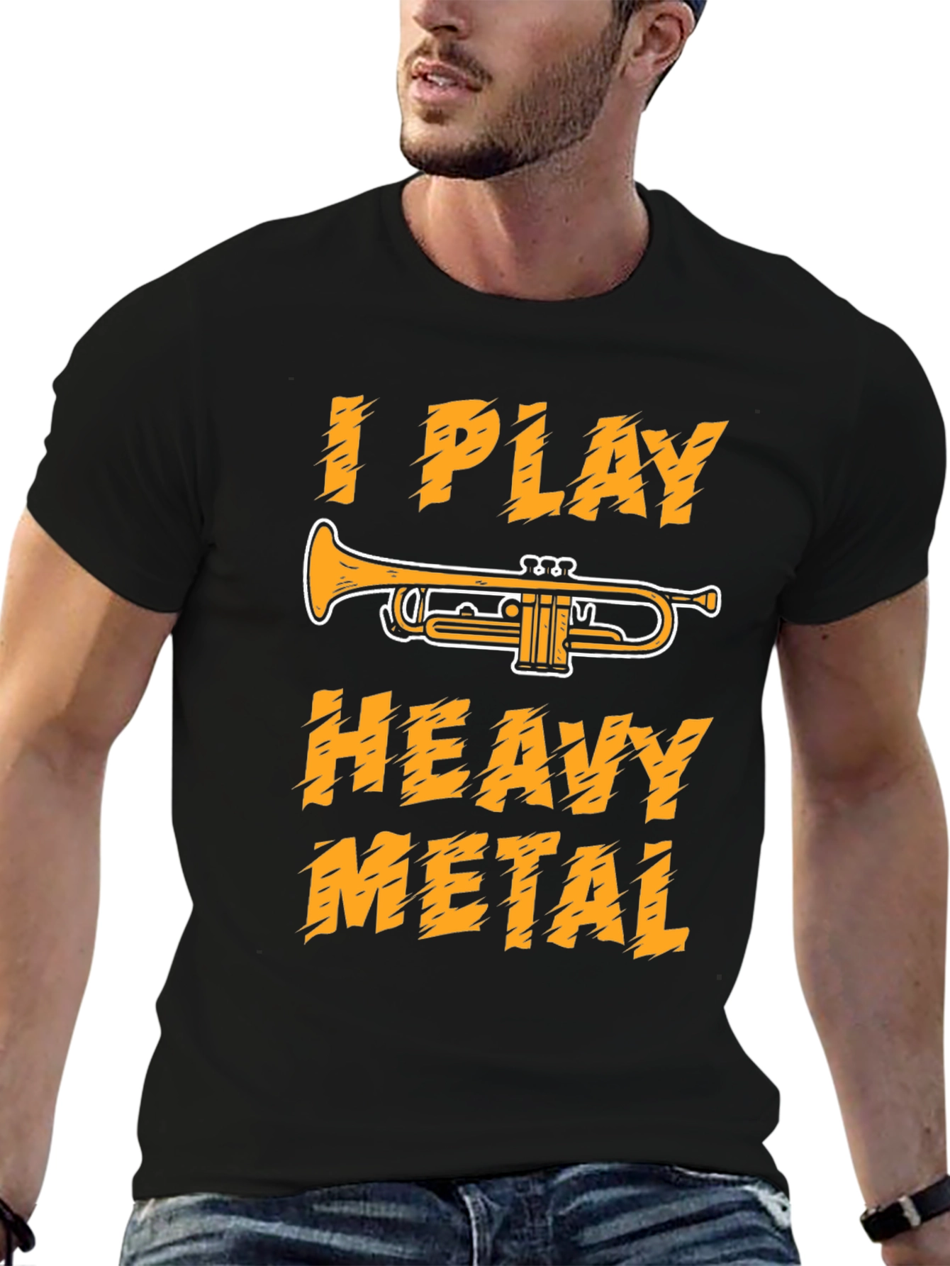 I Play Heavy Metal Trumpet T-Shirt