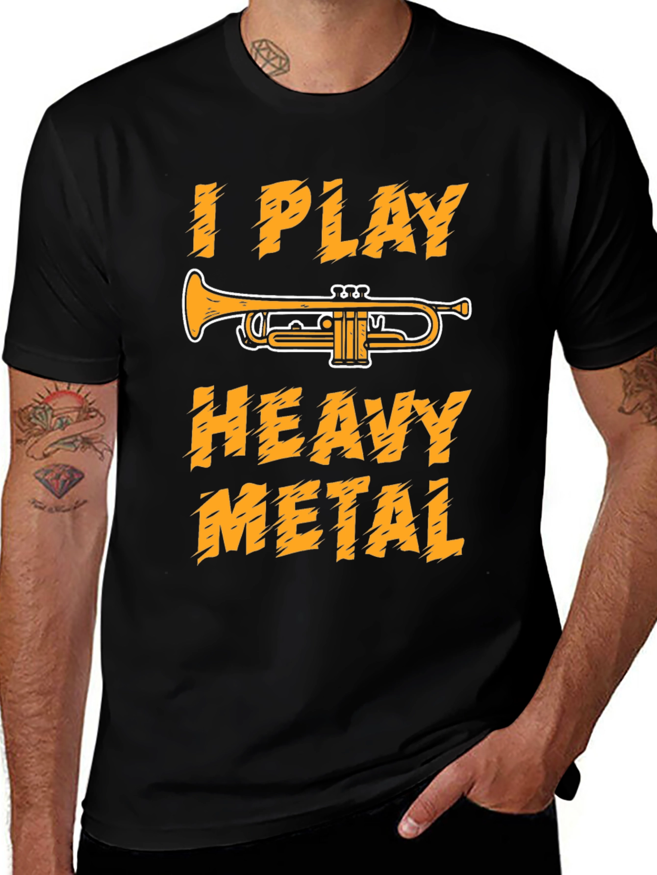 I Play Heavy Metal Trumpet T-Shirt