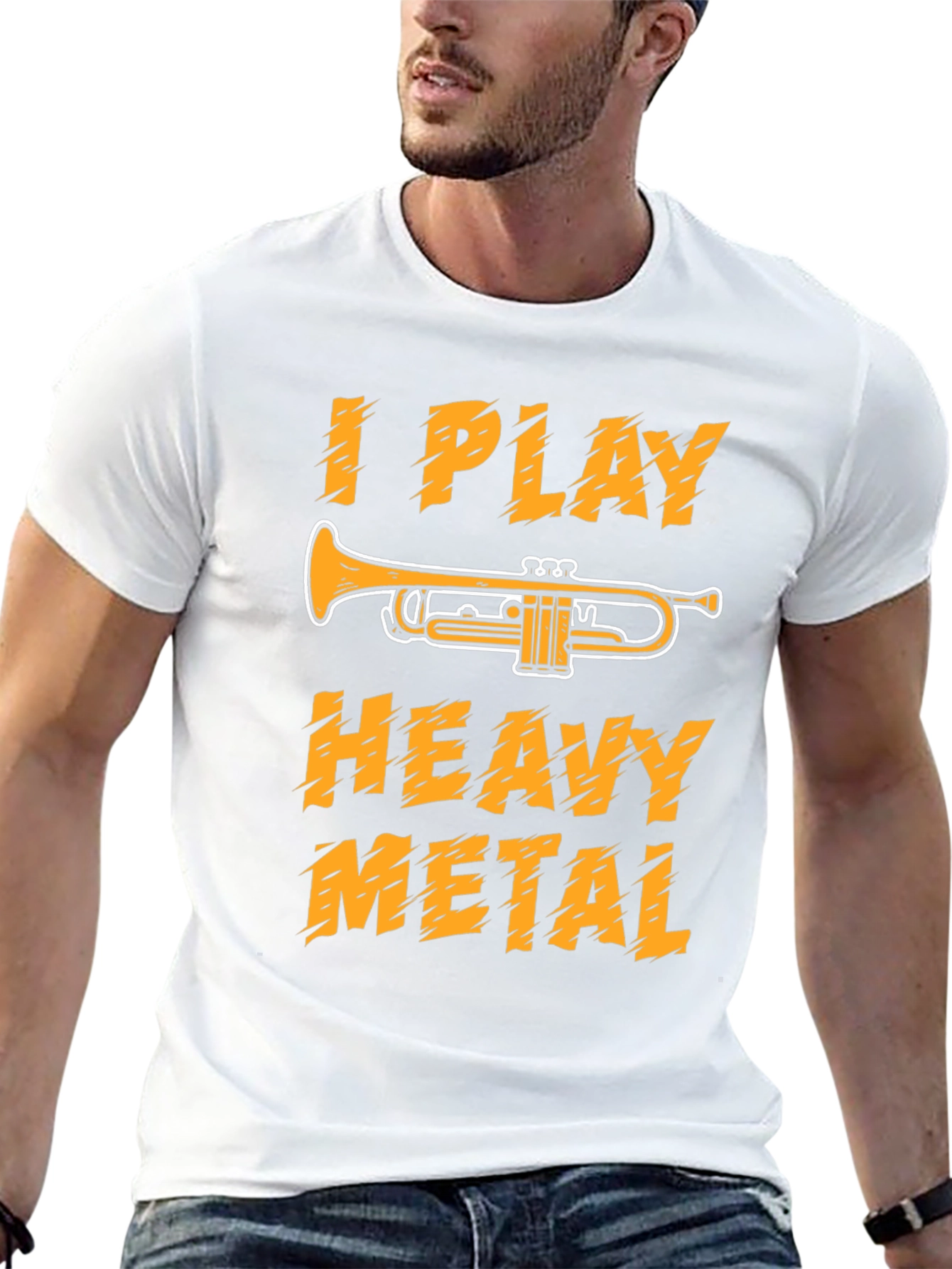 I Play Heavy Metal Trumpet T-Shirt