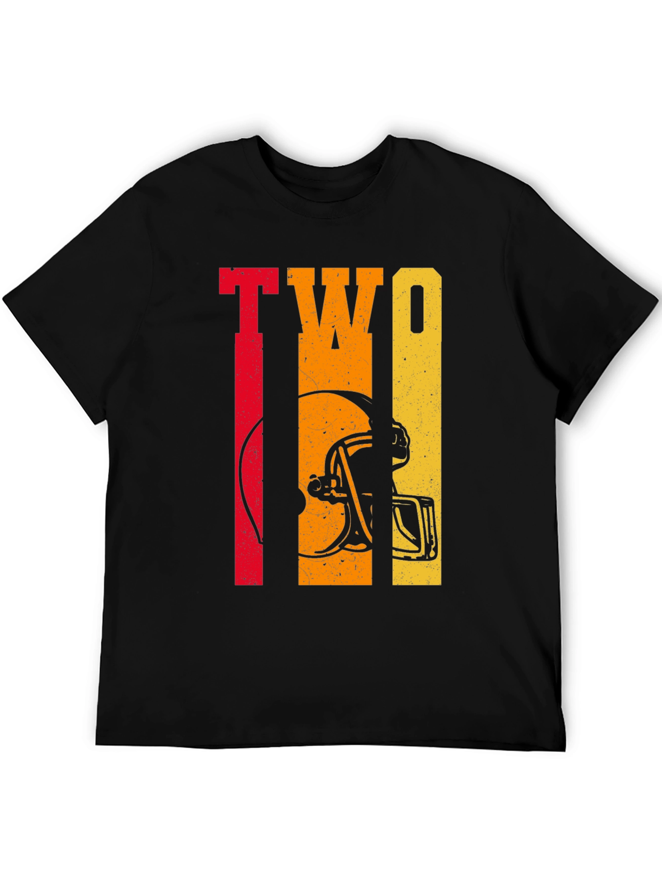 Retro TWO Football Helmet Graphic Tee