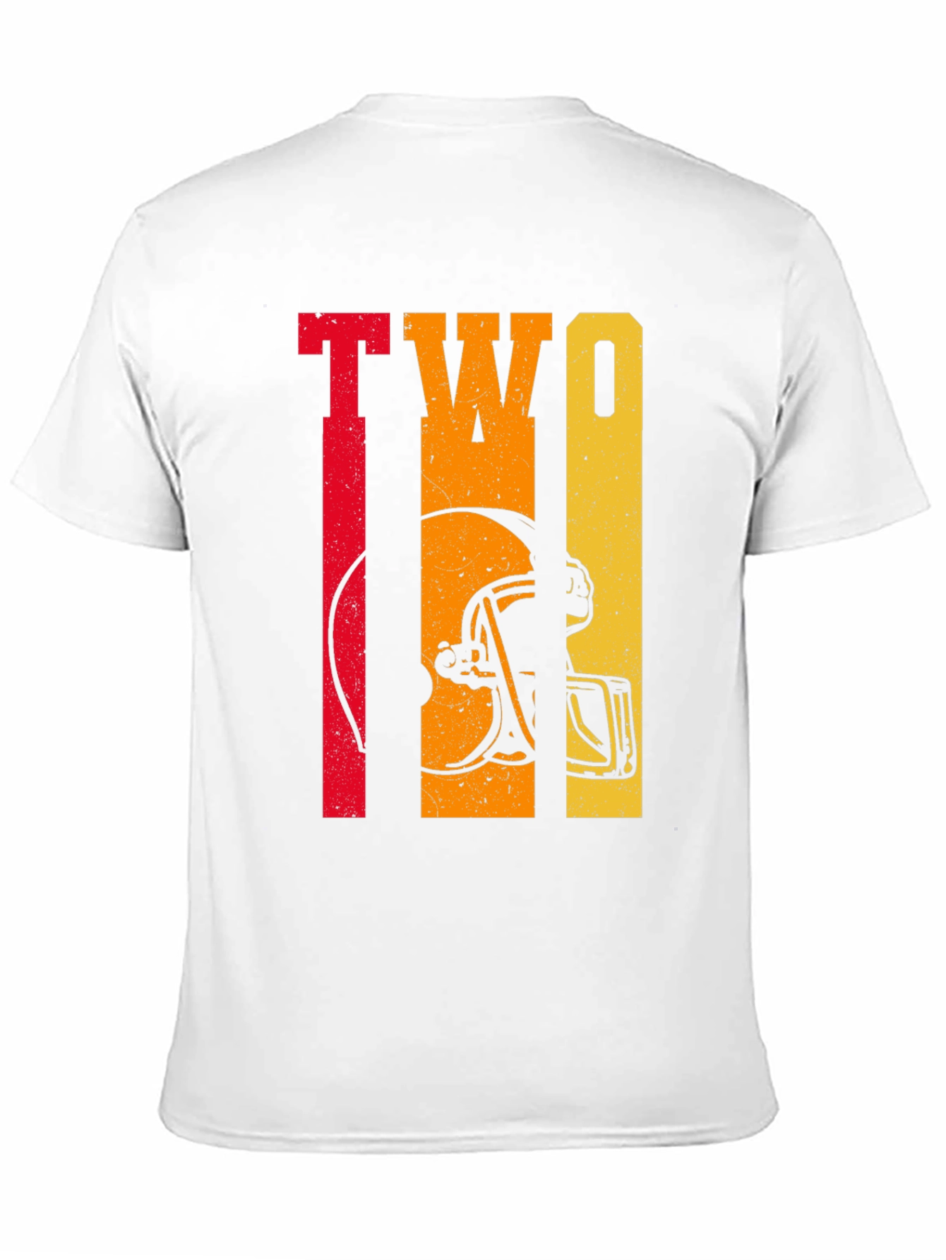 Retro TWO Football Helmet Graphic Tee
