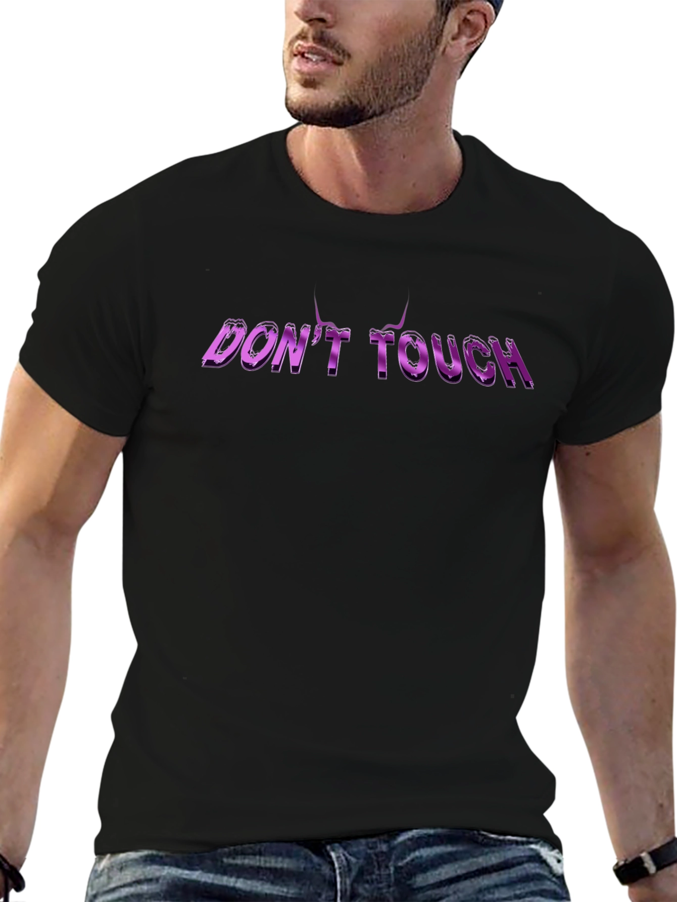Edgy Dont Touch Graphic Tee