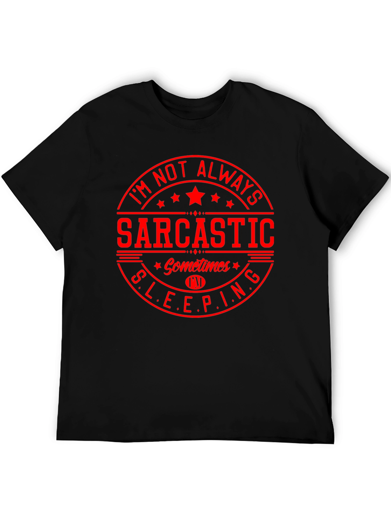 Sarcastic Sleeping Graphic T-Shirt