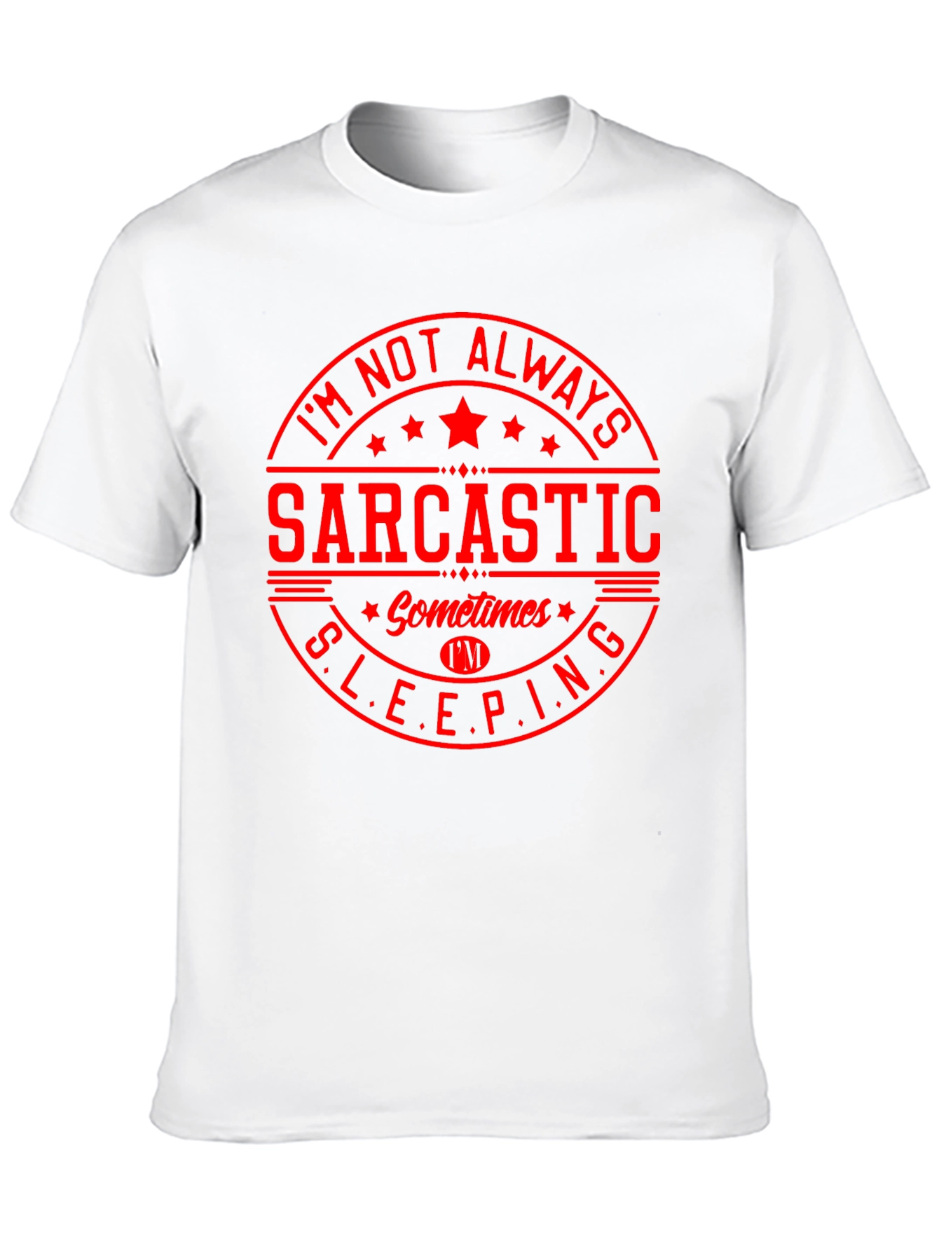 Sarcastic Sleeping Graphic T-Shirt