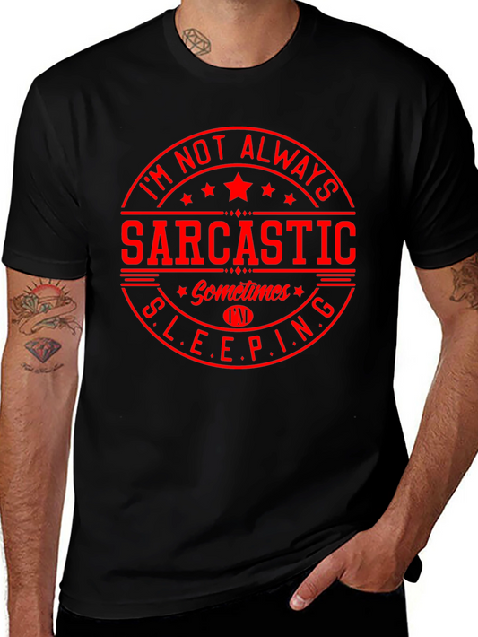 Sarcastic Sleeping Graphic T-Shirt