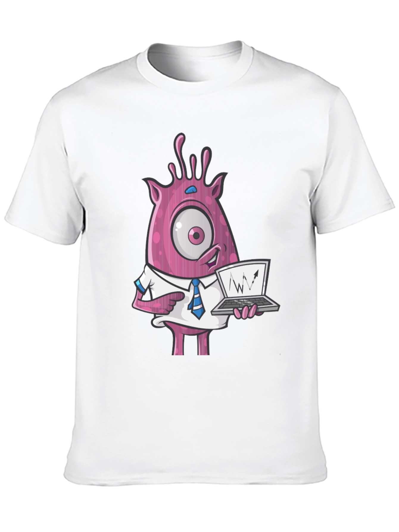 Funny Monster Trader T-Shirt - One-Eyed Stock Chart