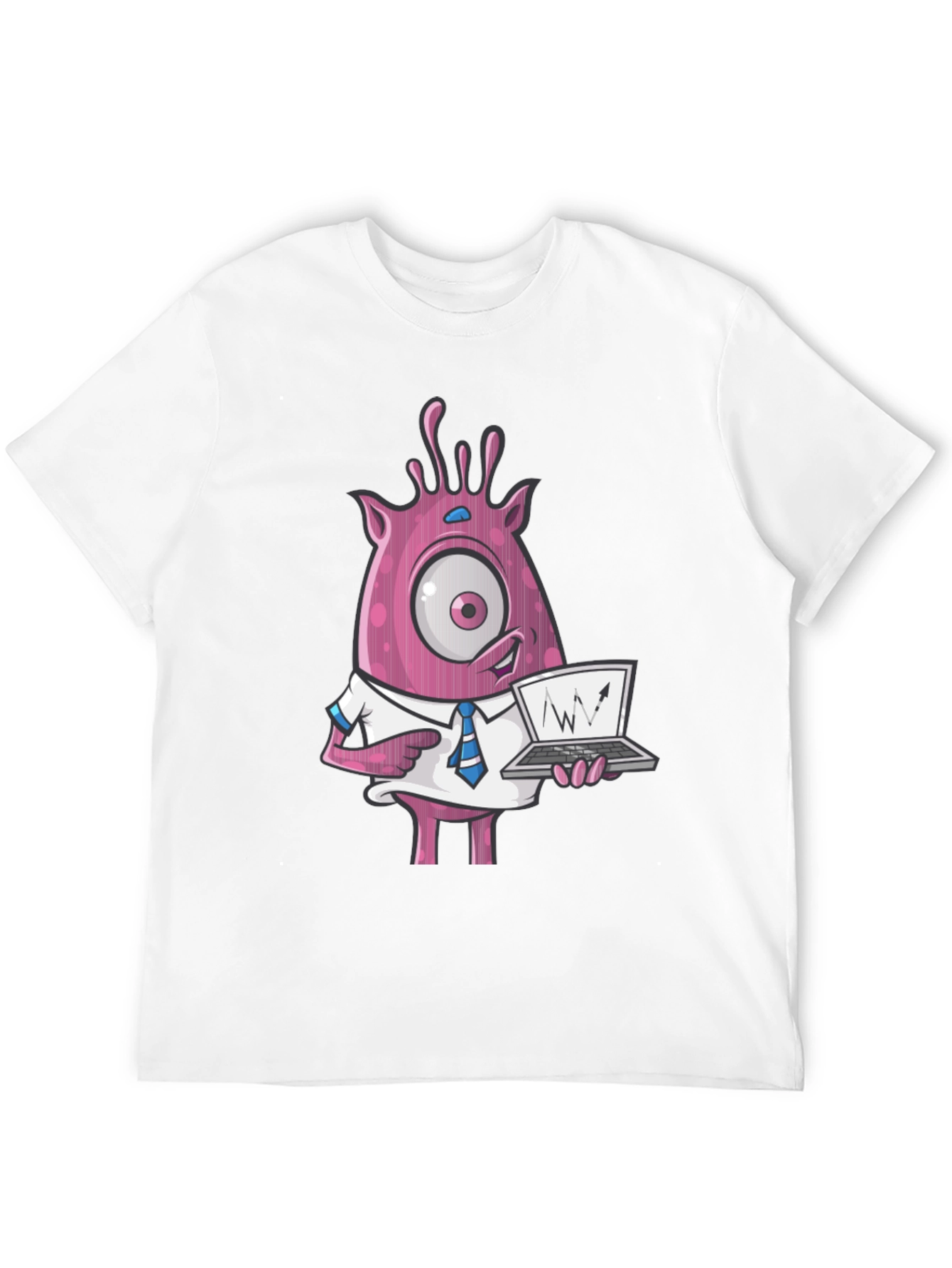 Funny Monster Trader T-Shirt - One-Eyed Stock Chart