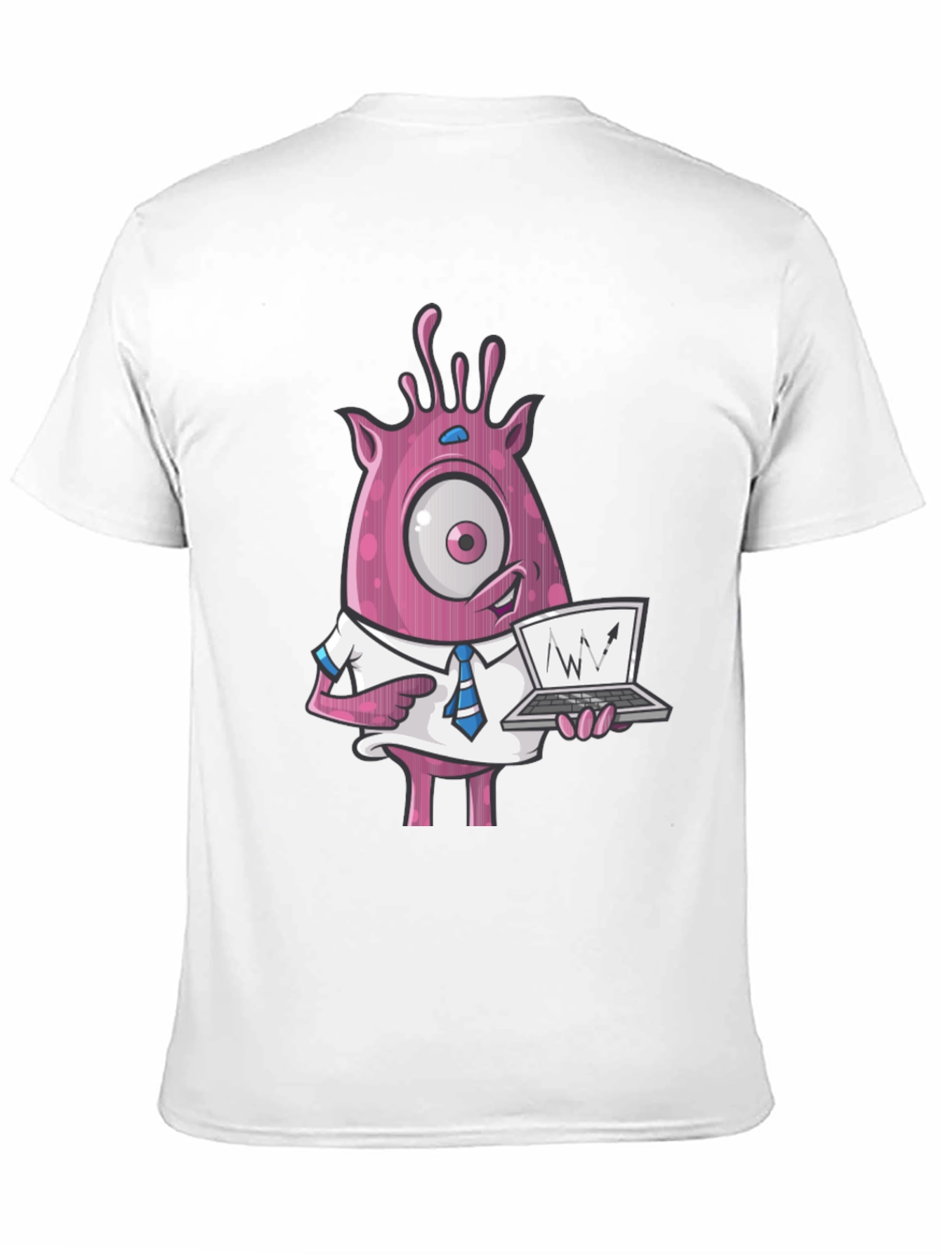Funny Monster Trader T-Shirt - One-Eyed Stock Chart
