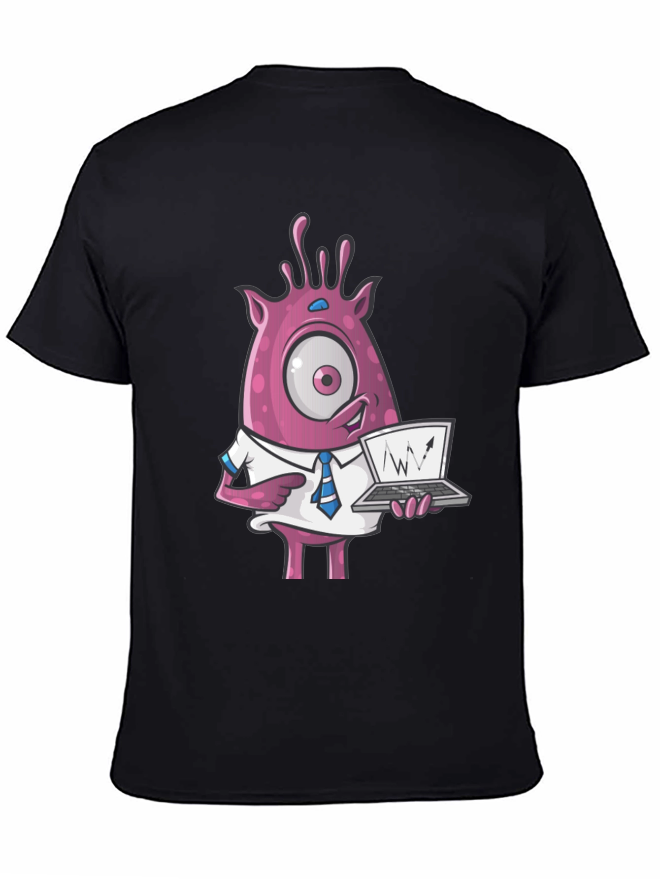 Funny Monster Trader T-Shirt - One-Eyed Stock Chart