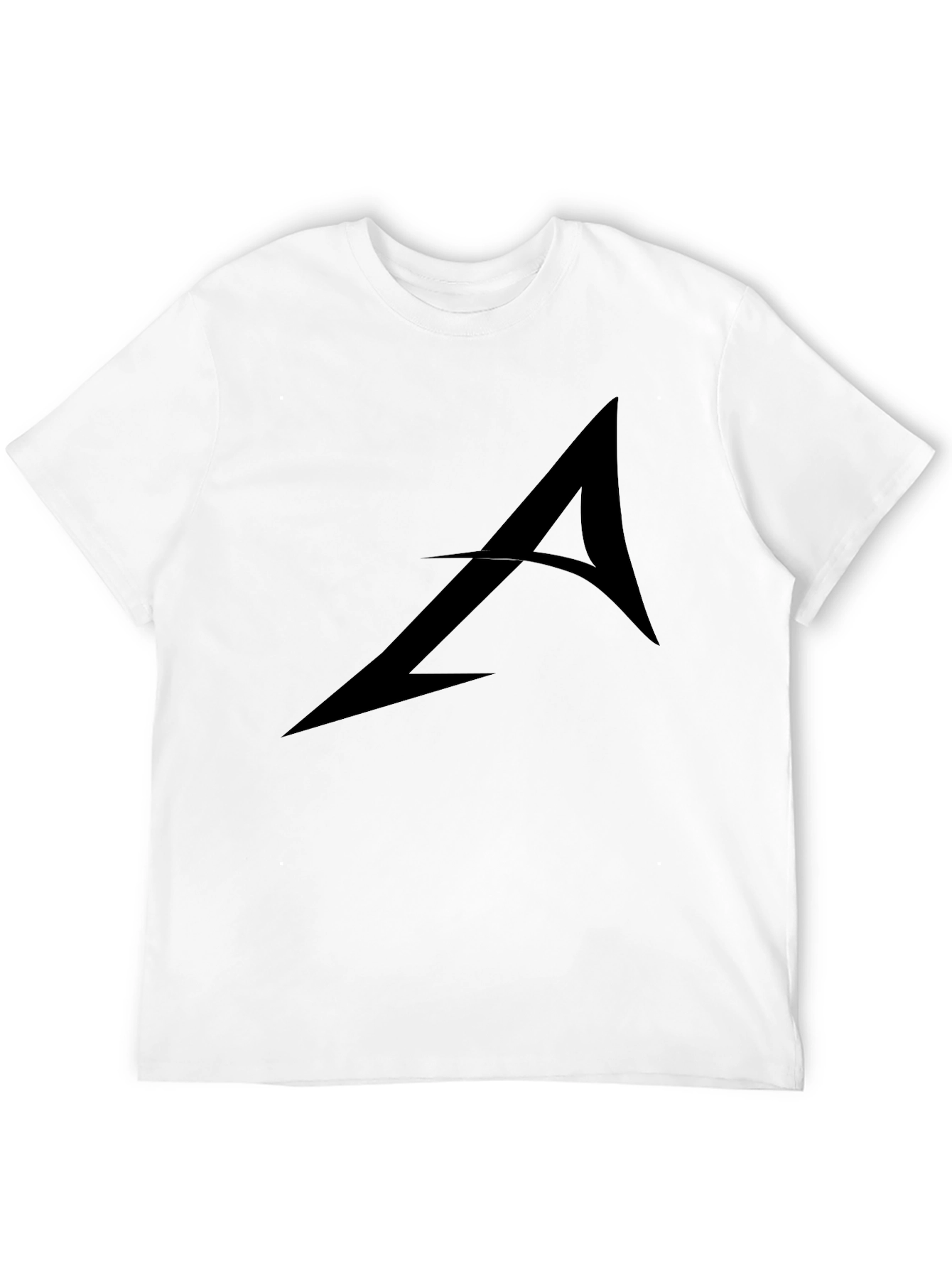 Stylish Black Graphic Tee - Arrow Design