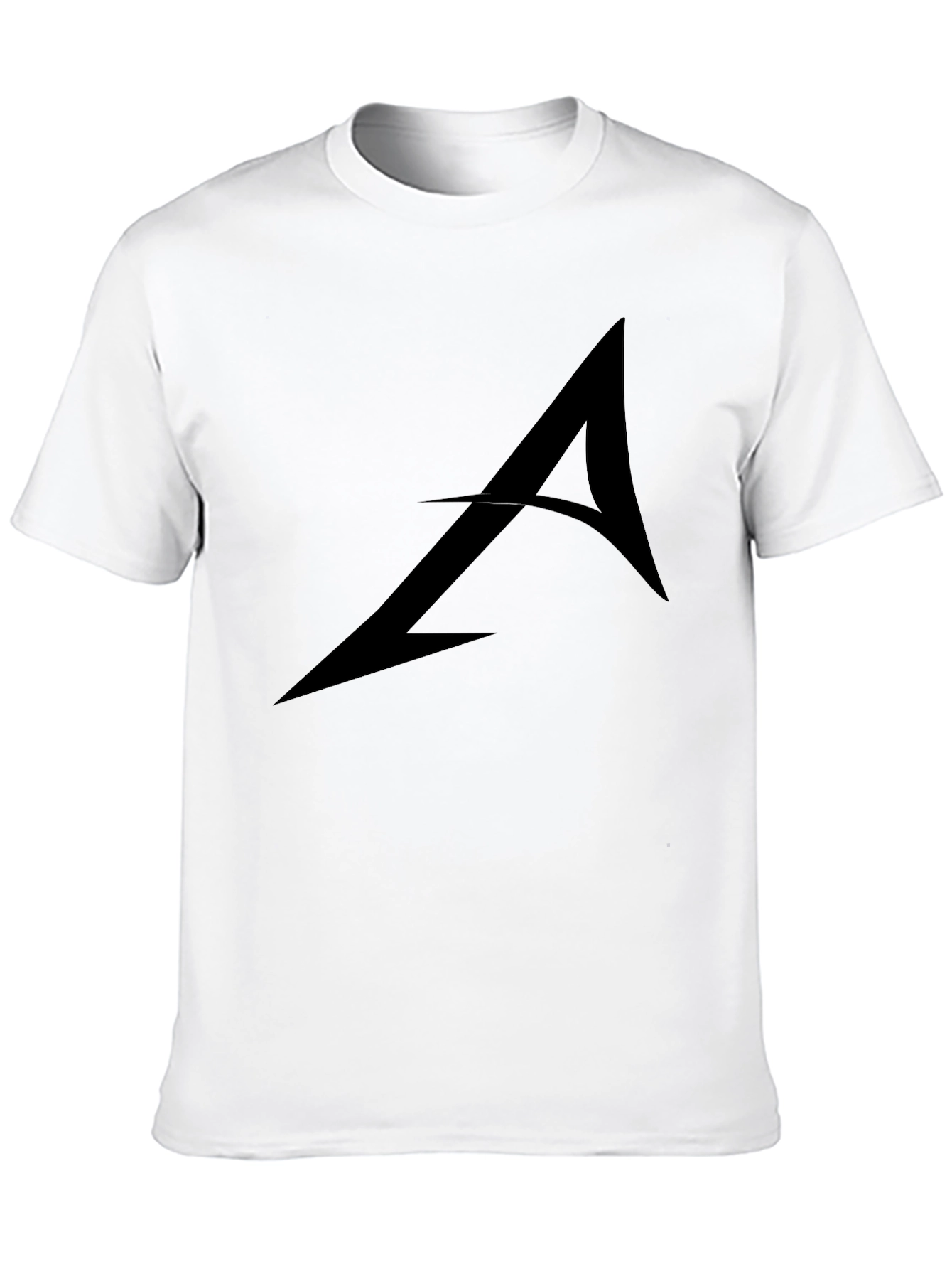 Stylish Black Graphic Tee - Arrow Design