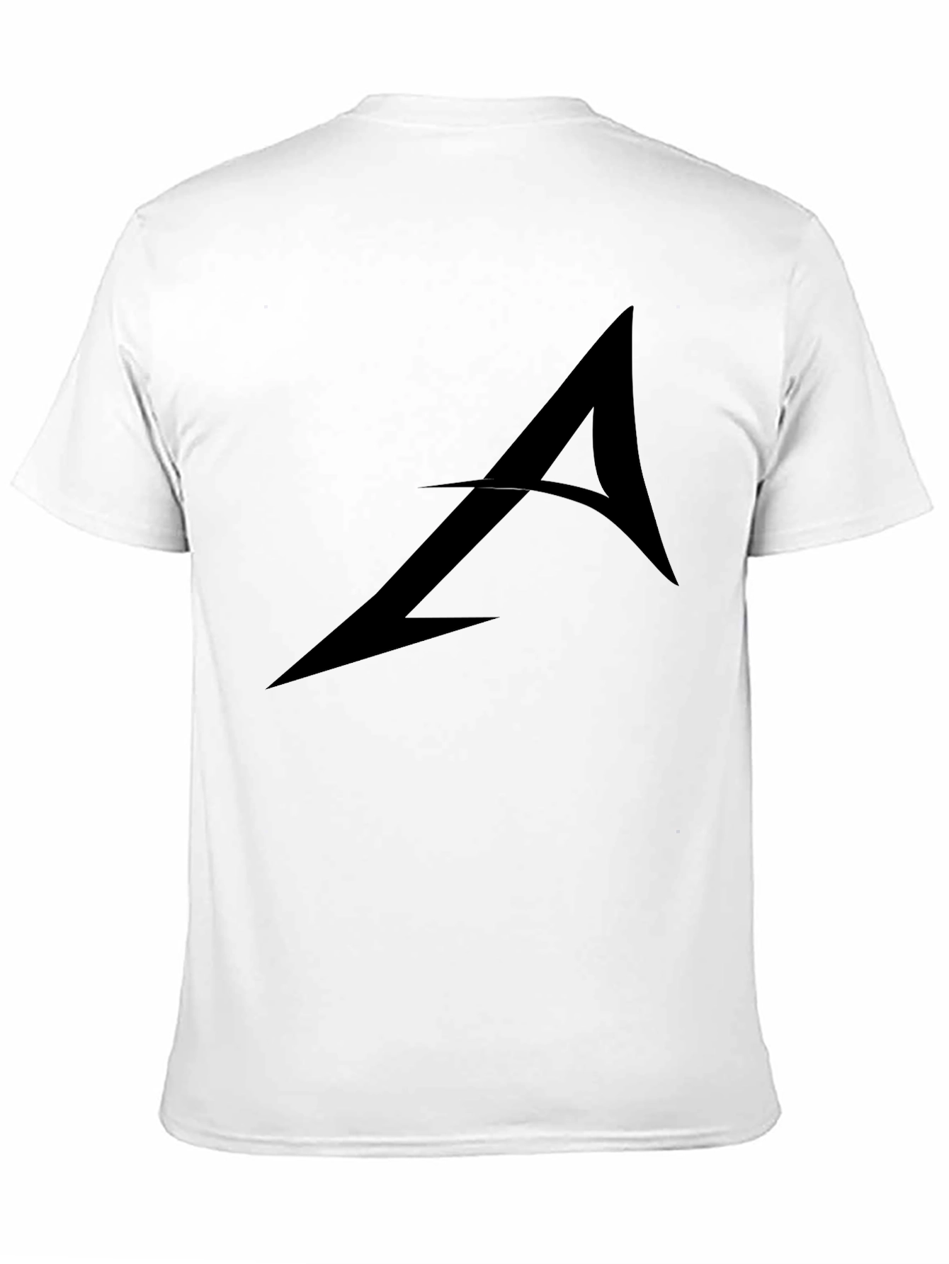Stylish Black Graphic Tee - Arrow Design