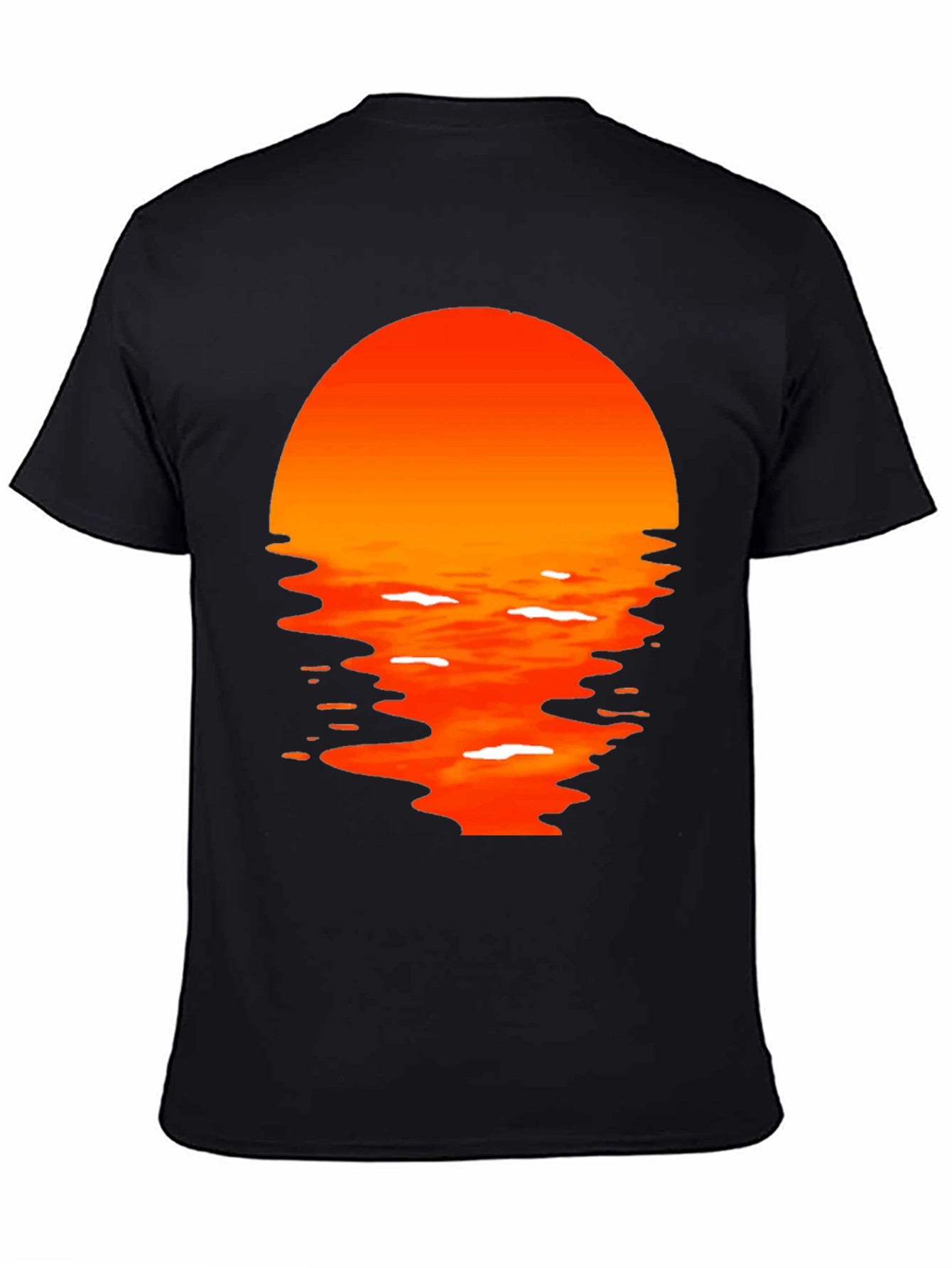 Sunset Graphic Tee - Mens Black T-Shirt