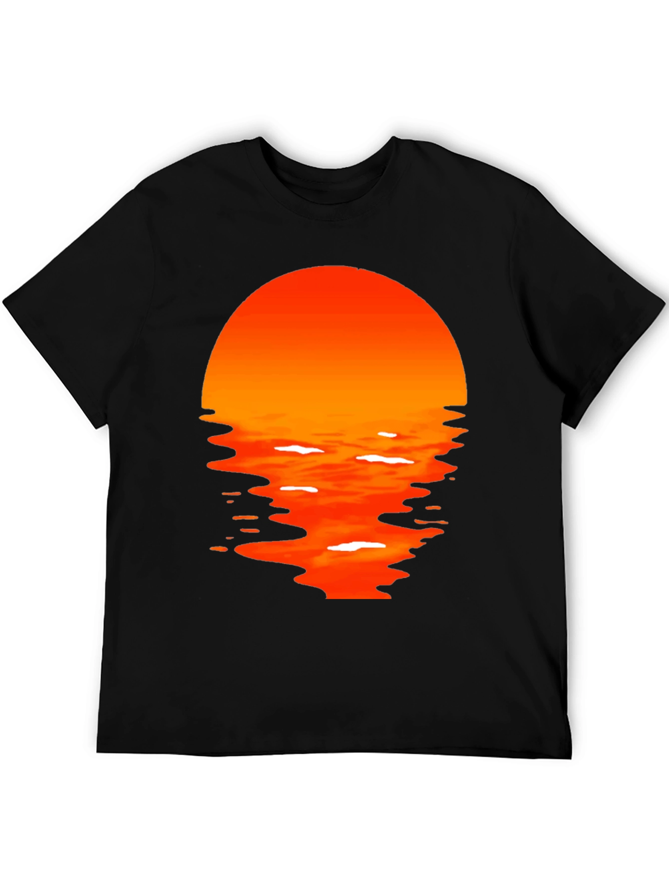Sunset Graphic Tee - Mens Black T-Shirt