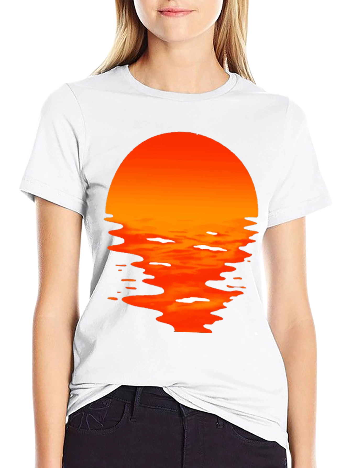 Sunset Graphic Tee - Mens Black T-Shirt