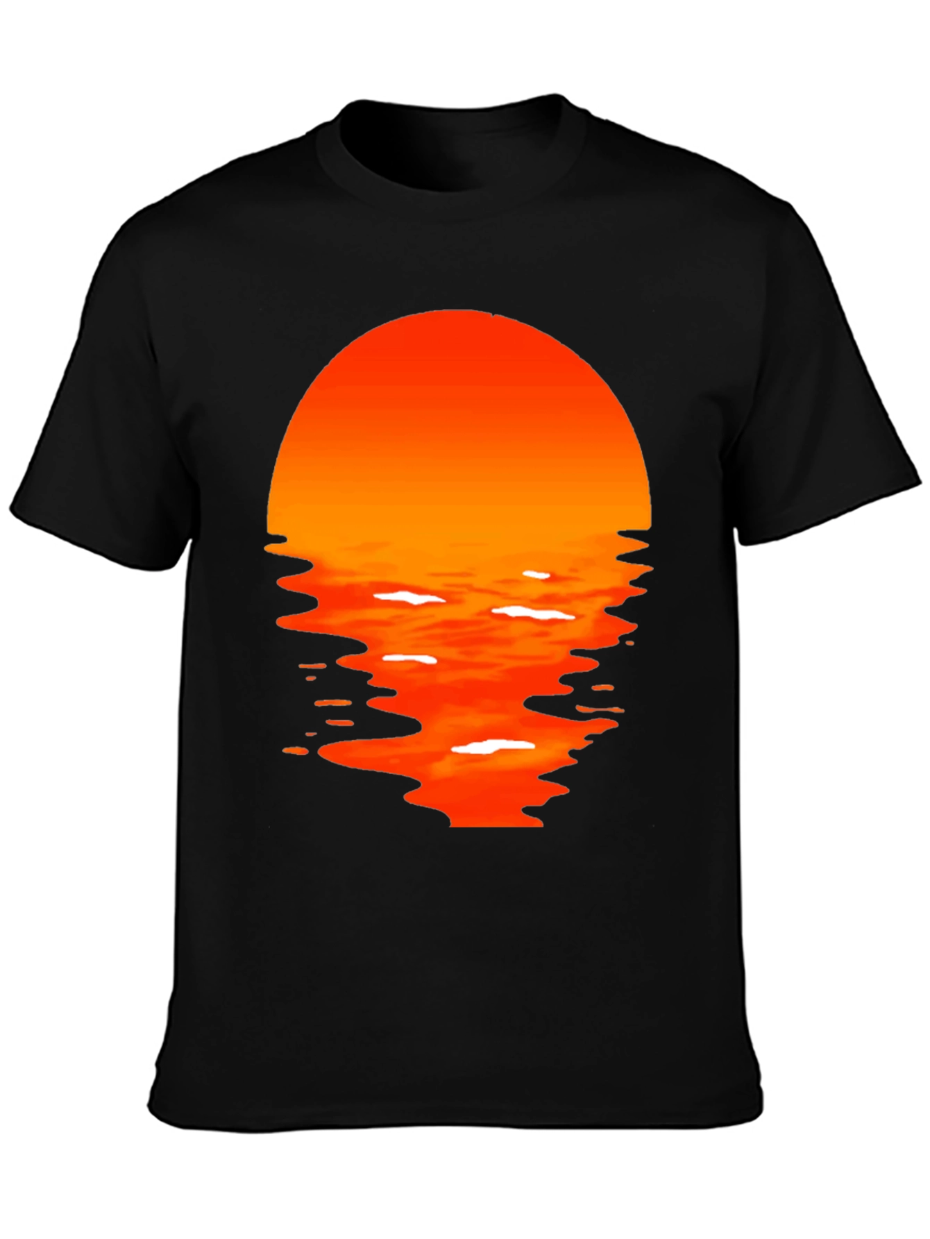Sunset Graphic Tee - Mens Black T-Shirt