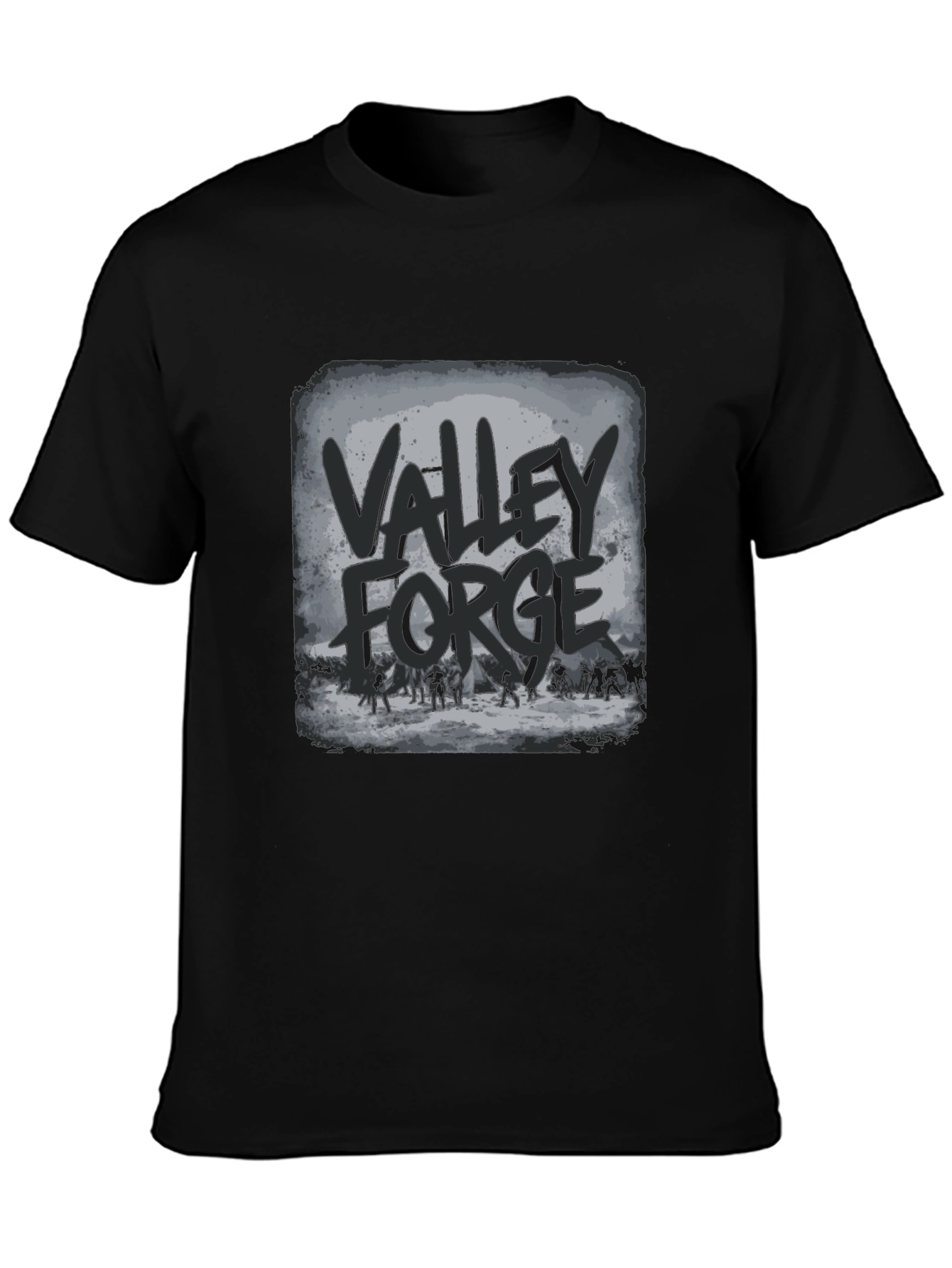 Valley Forge T-Shirt - Black Graphic Tee